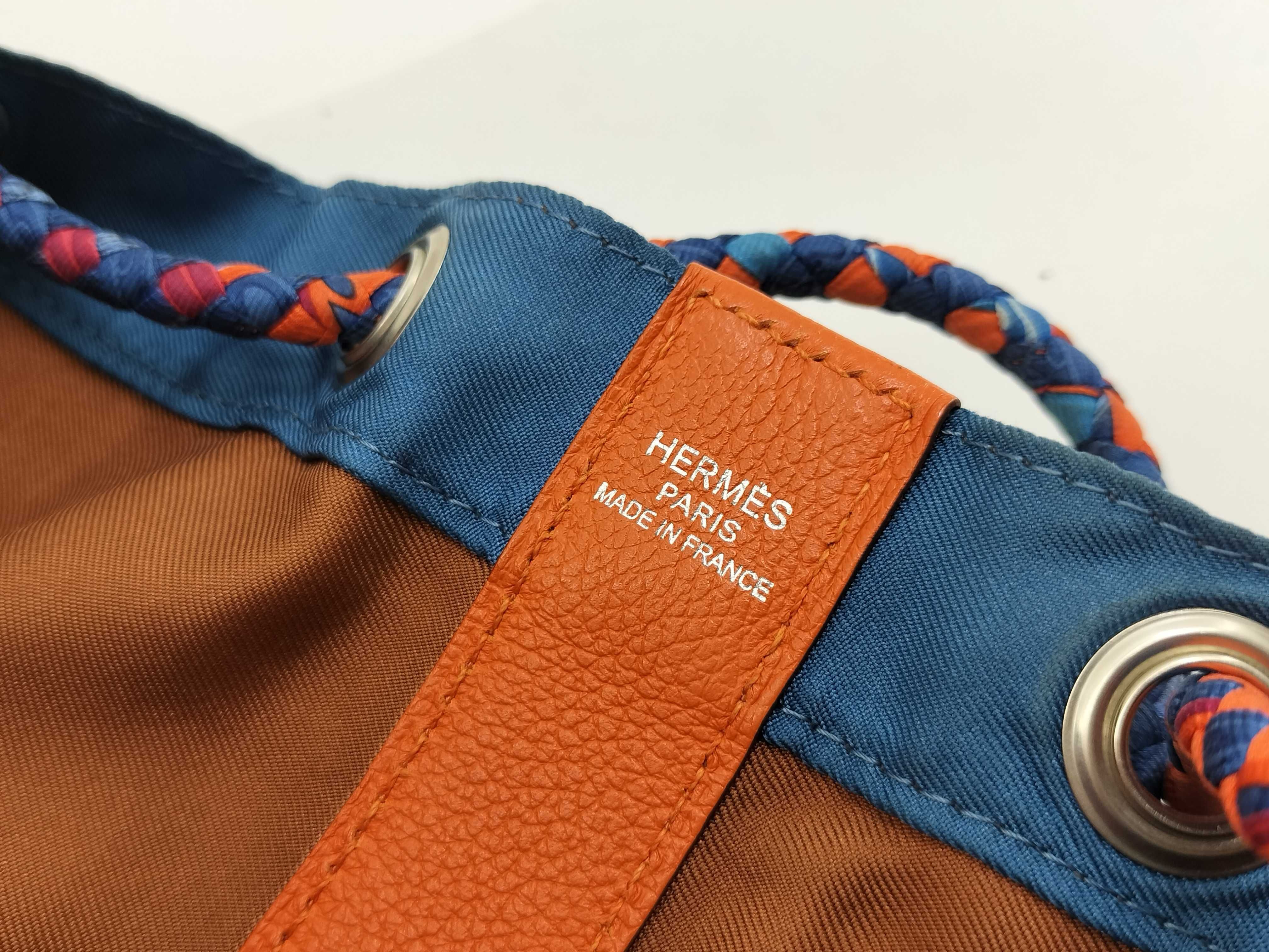 drawstring blue x orange shoulder bag — view 11