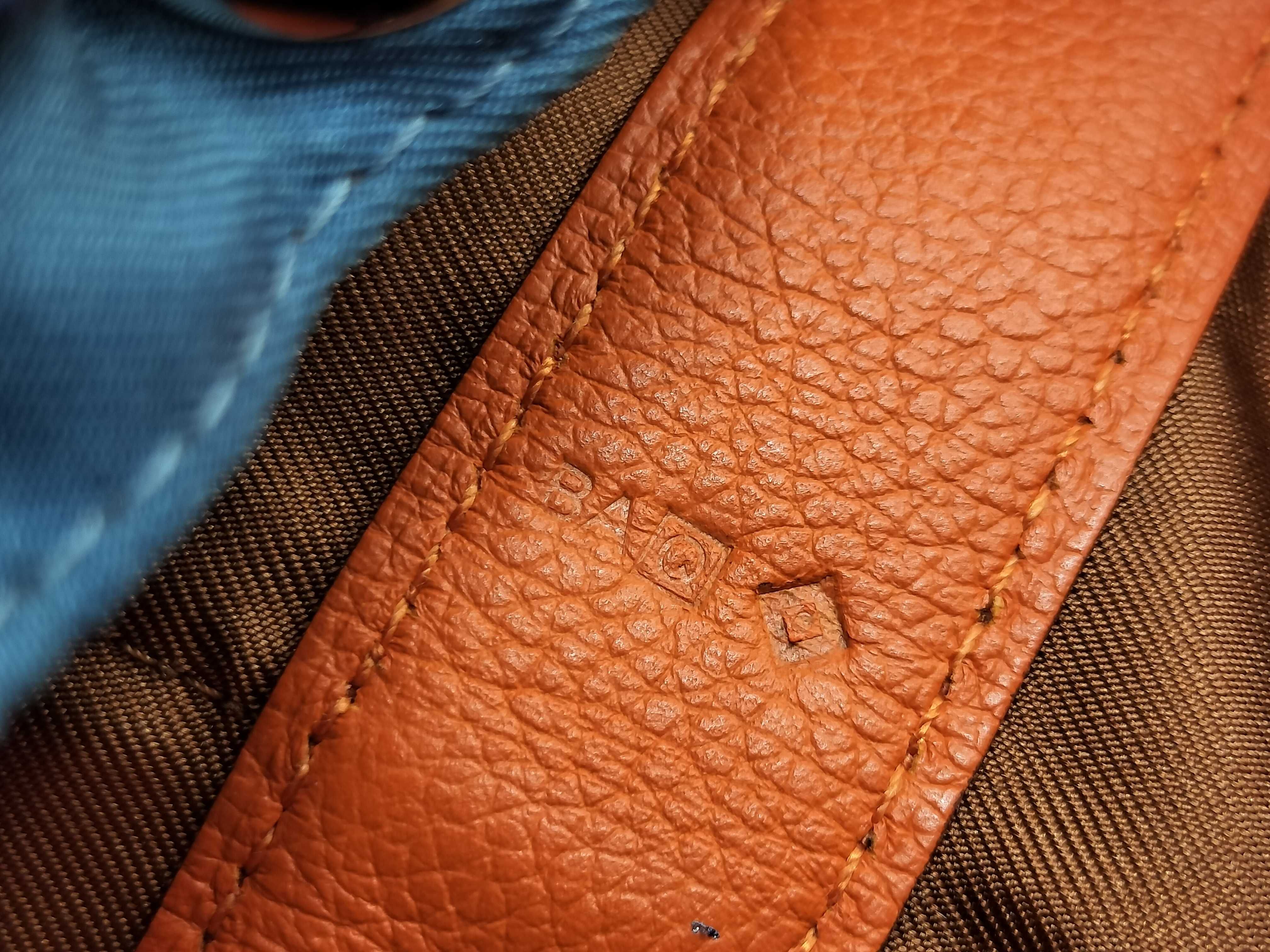 drawstring blue x orange shoulder bag — view 12