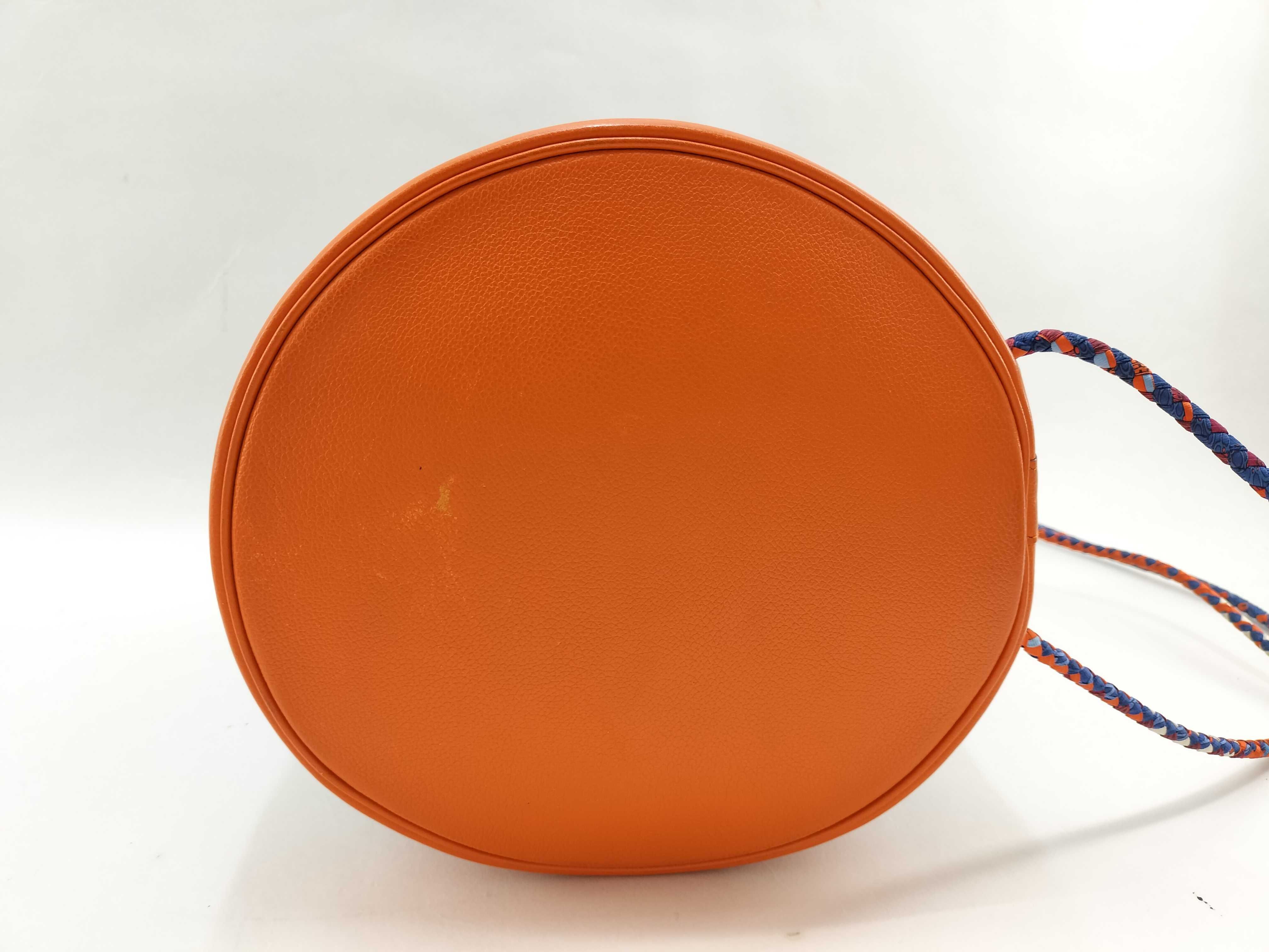 drawstring blue x orange shoulder bag — view 5