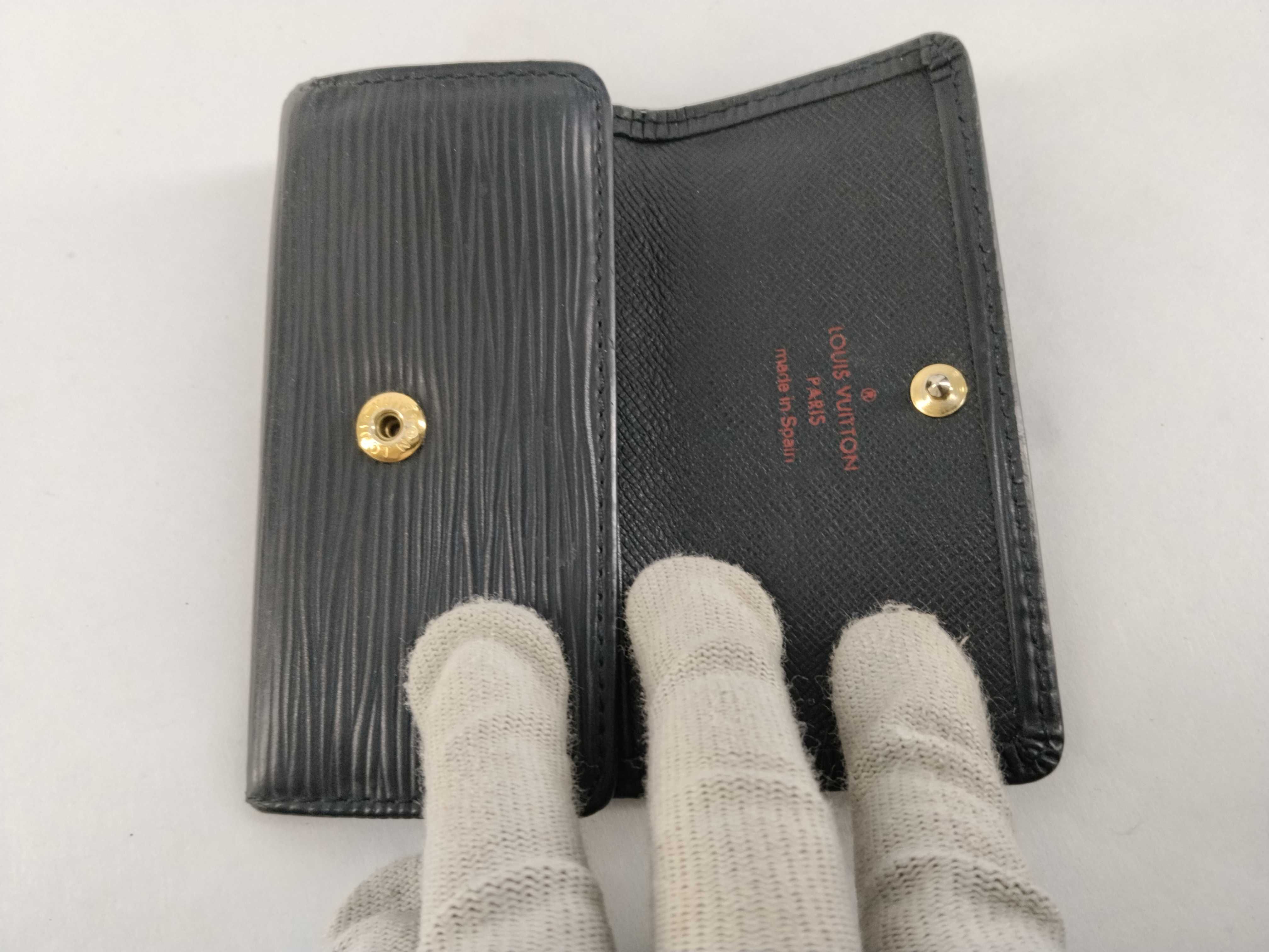 Epi Leather Multicles 4 Key Case (Black) - Key Case — view 9