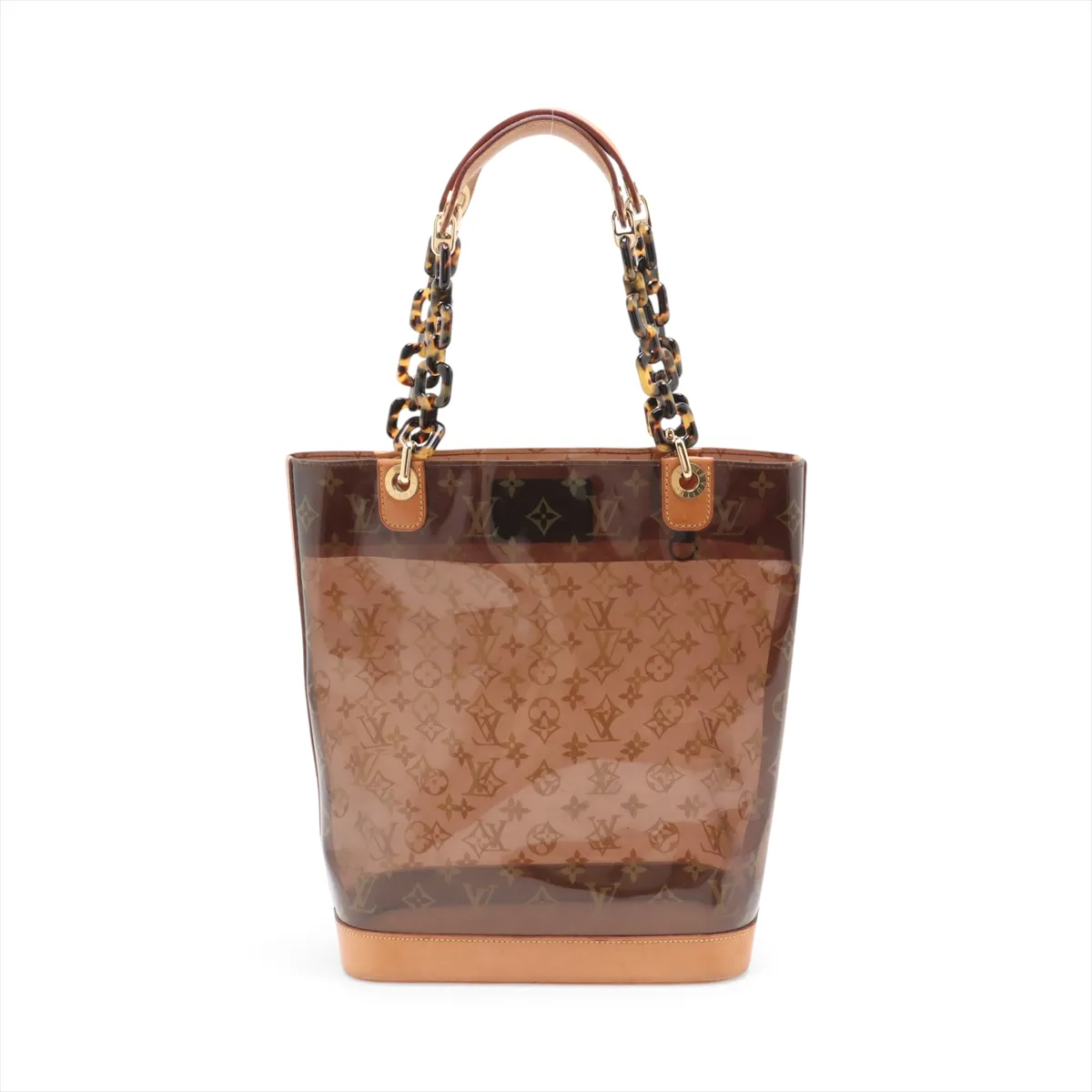 Monogram Vinyl Cabas Ambre MM M92501 LM1022 Brown — view 2