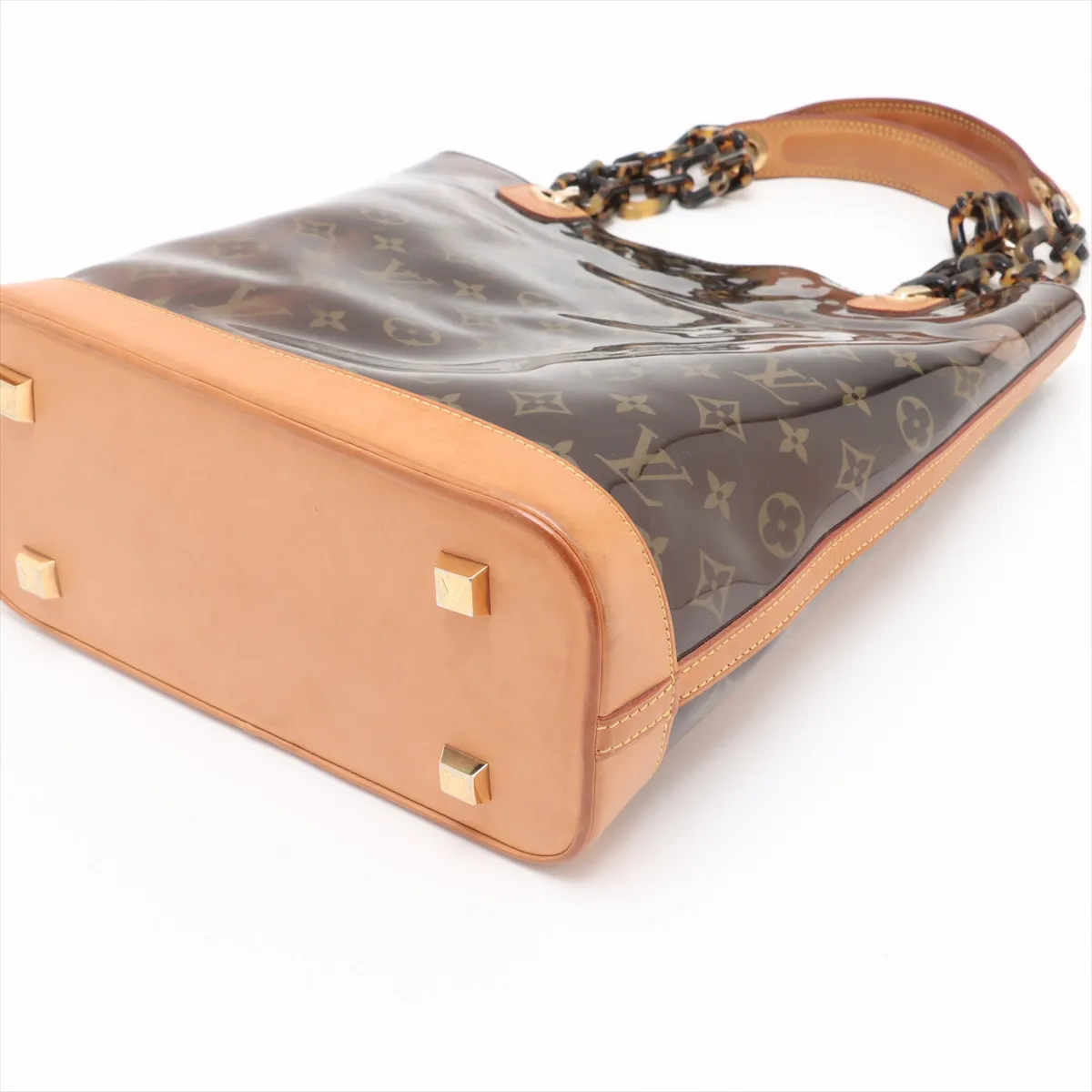 Monogram Vinyl Cabas Ambre MM M92501 LM1022 Brown — view 3