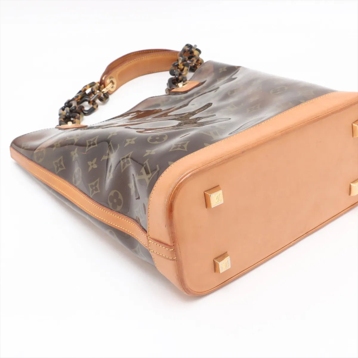 Monogram Vinyl Cabas Ambre MM M92501 LM1022 Brown — view 4