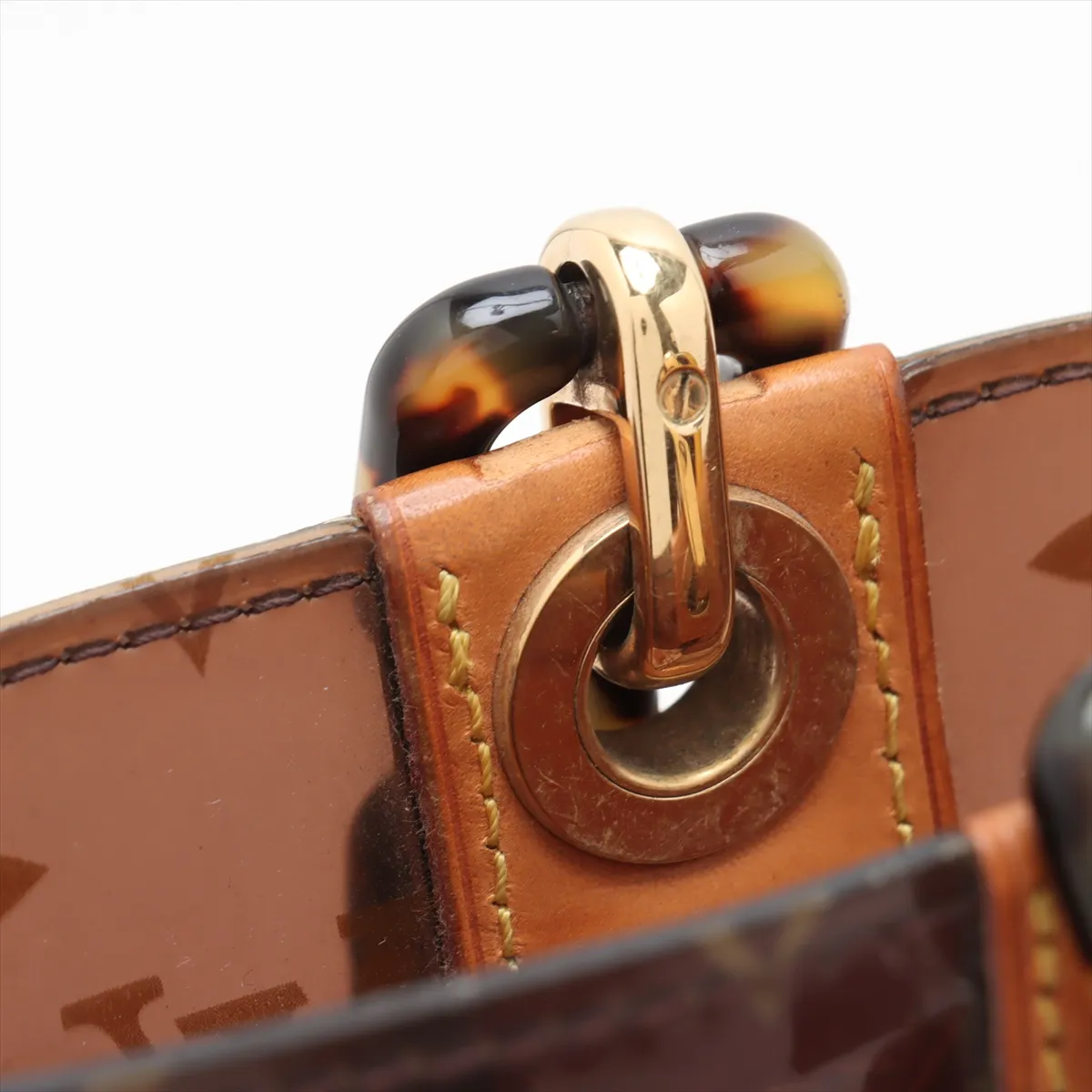 Monogram Vinyl Cabas Ambre MM M92501 LM1022 Brown — view 10