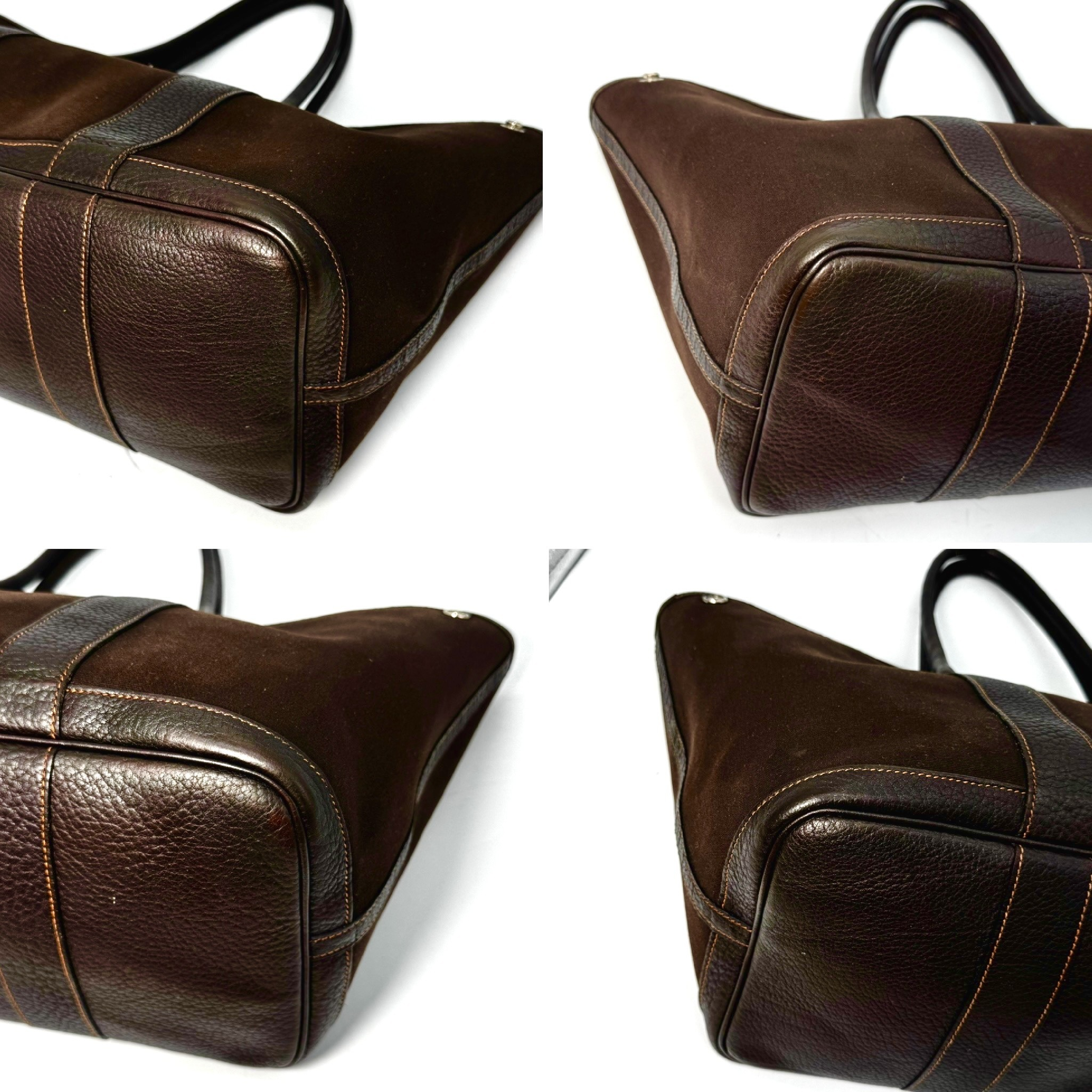 Garden Party Toile Officier Brown PM Tote Bag — view 9
