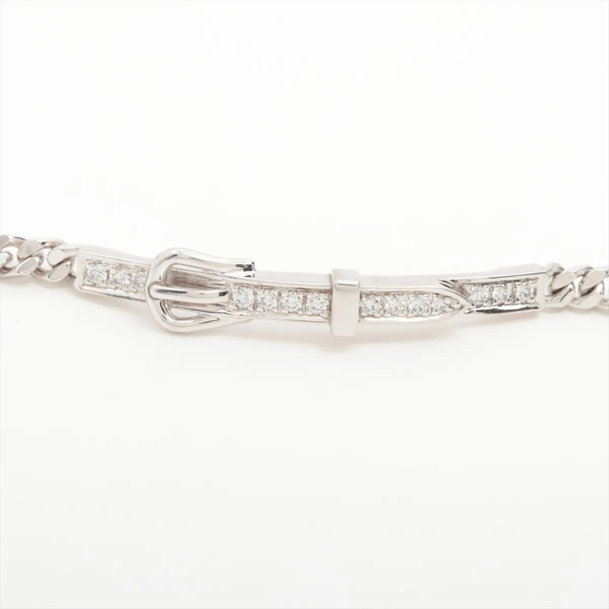 Etrivière Gourmet Diamond Bracelet 750 (WG) 9.3g 15 24W025070 Lobster clasp distortion — view 2