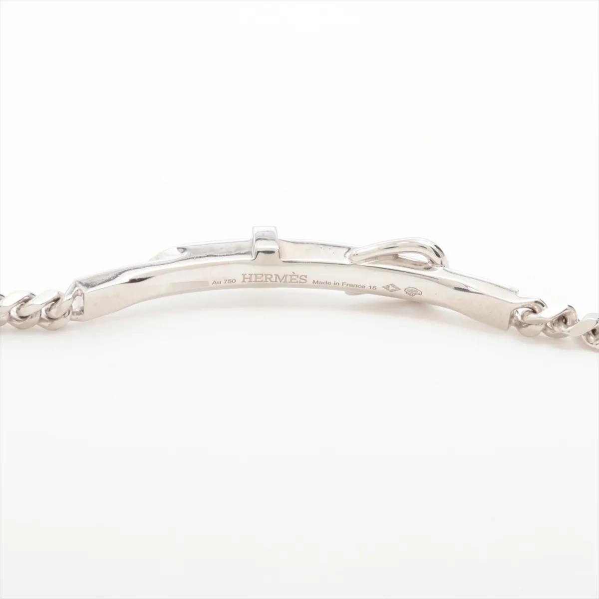 Etrivière Gourmet Diamond Bracelet 750 (WG) 9.3g 15 24W025070 Lobster clasp distortion — view 3