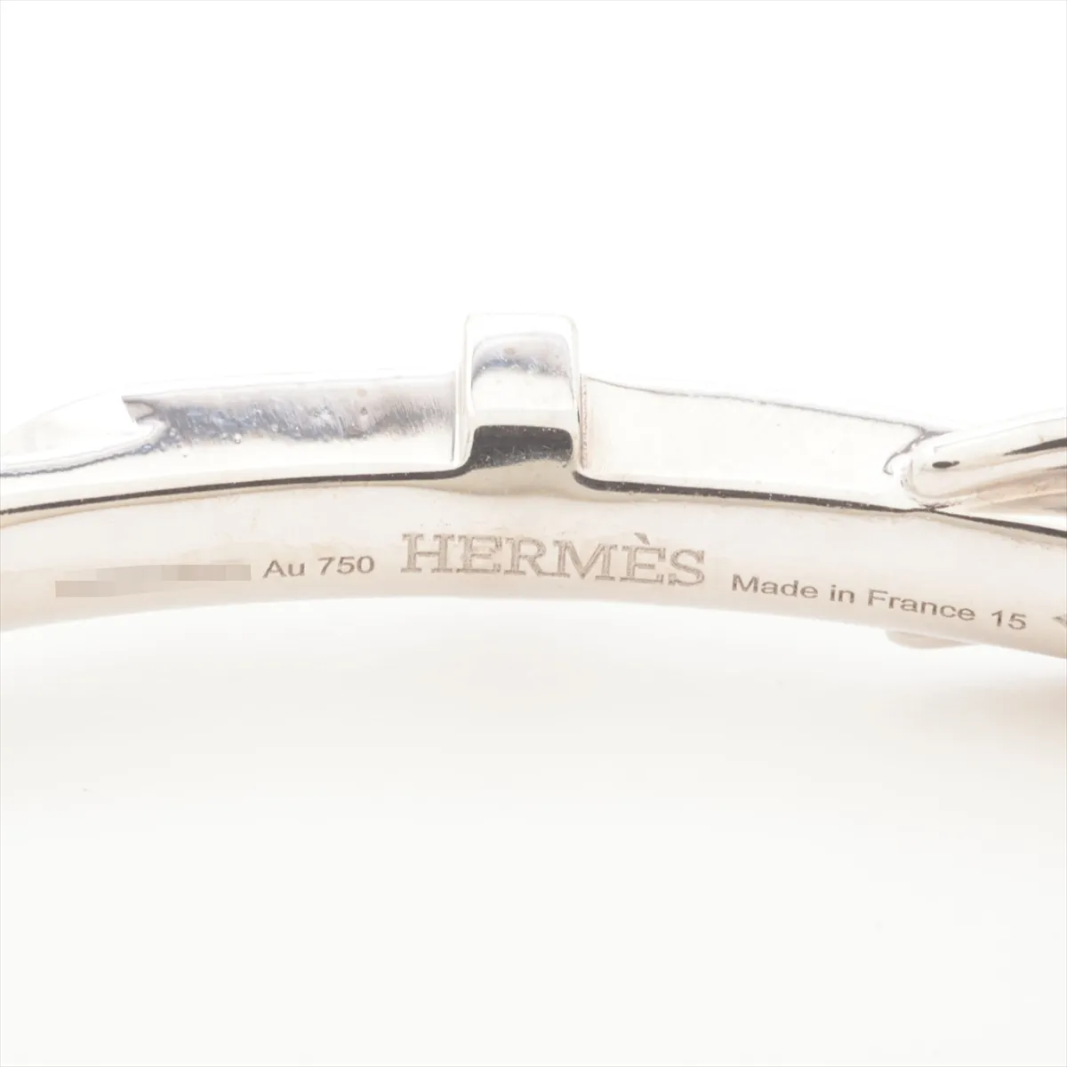 Etrivière Gourmet Diamond Bracelet 750 (WG) 9.3g 15 24W025070 Lobster clasp distortion — view 5