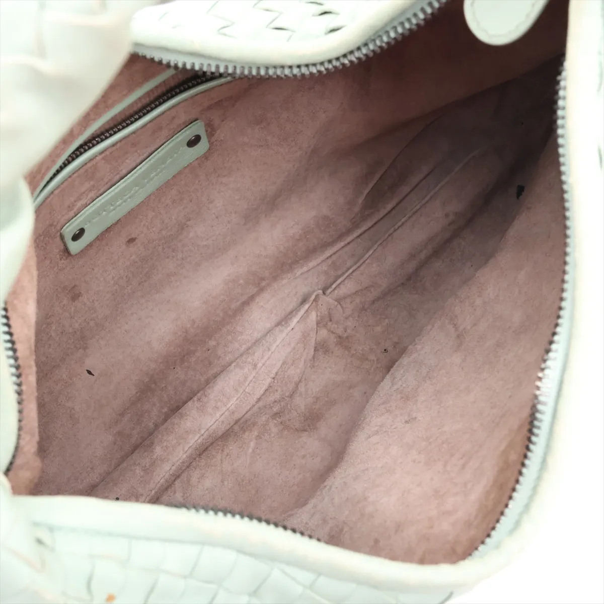 Intrecciato Hobo Leather Shoulder Bag, Green — view 7