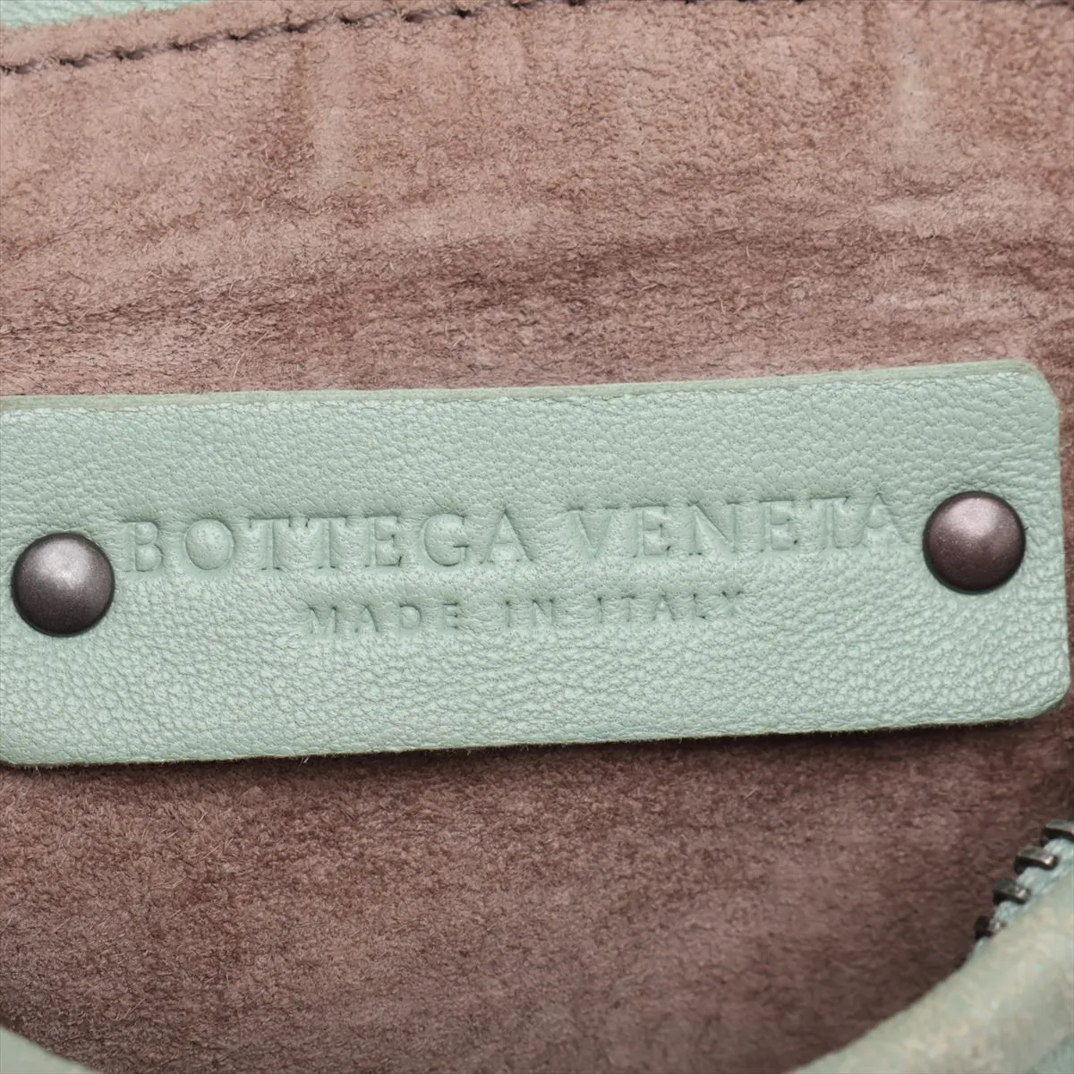 Intrecciato Hobo Leather Shoulder Bag, Green — view 9