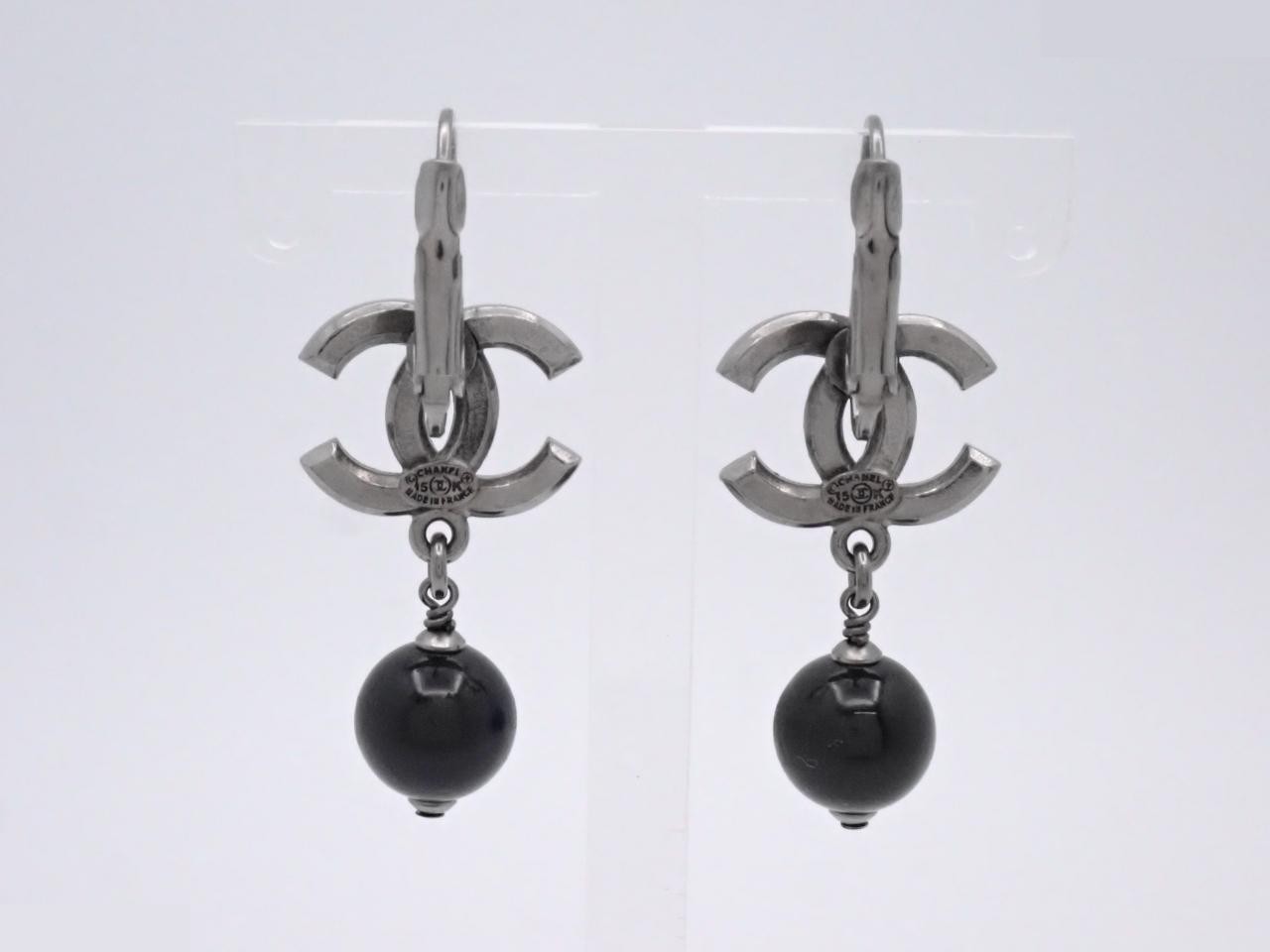 Earrings, Coco Mark, Silver — view 2
