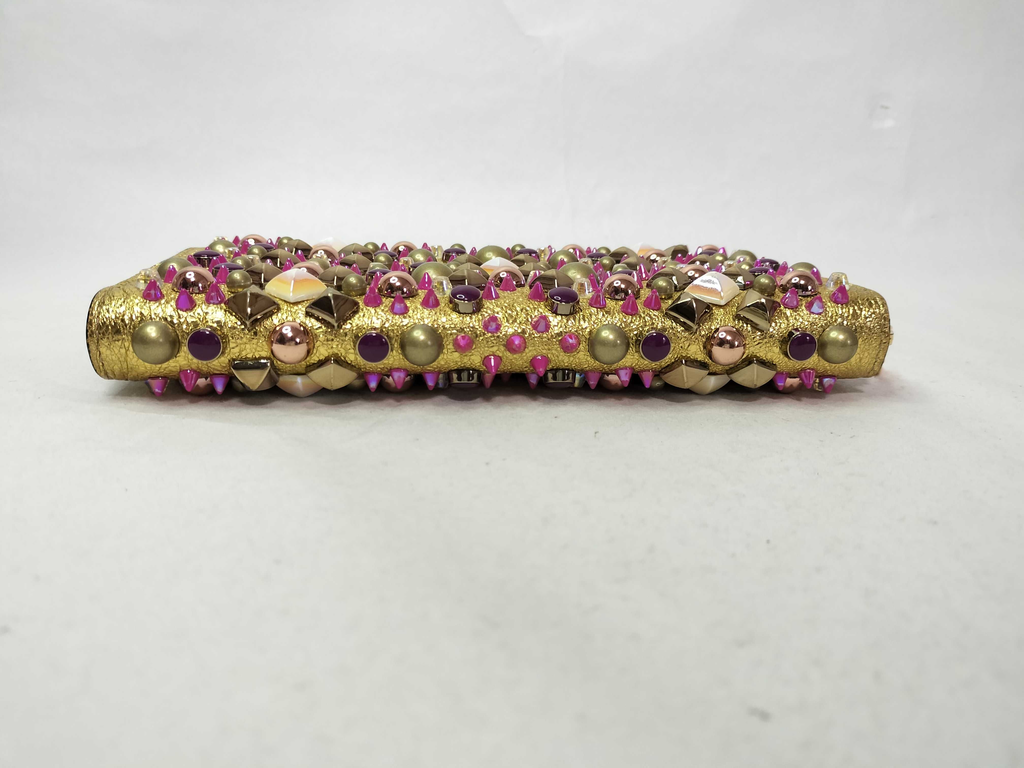wallet, jeweled gold wallet — view 3