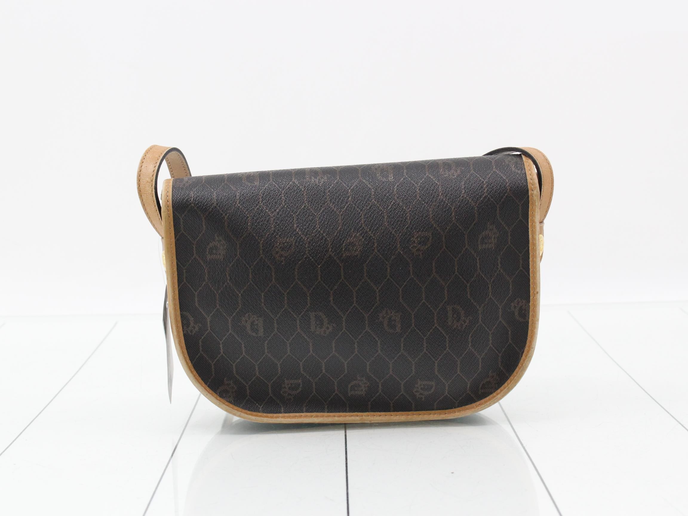 Shoulder bag, honeycomb pattern, PVC, leather — view 2