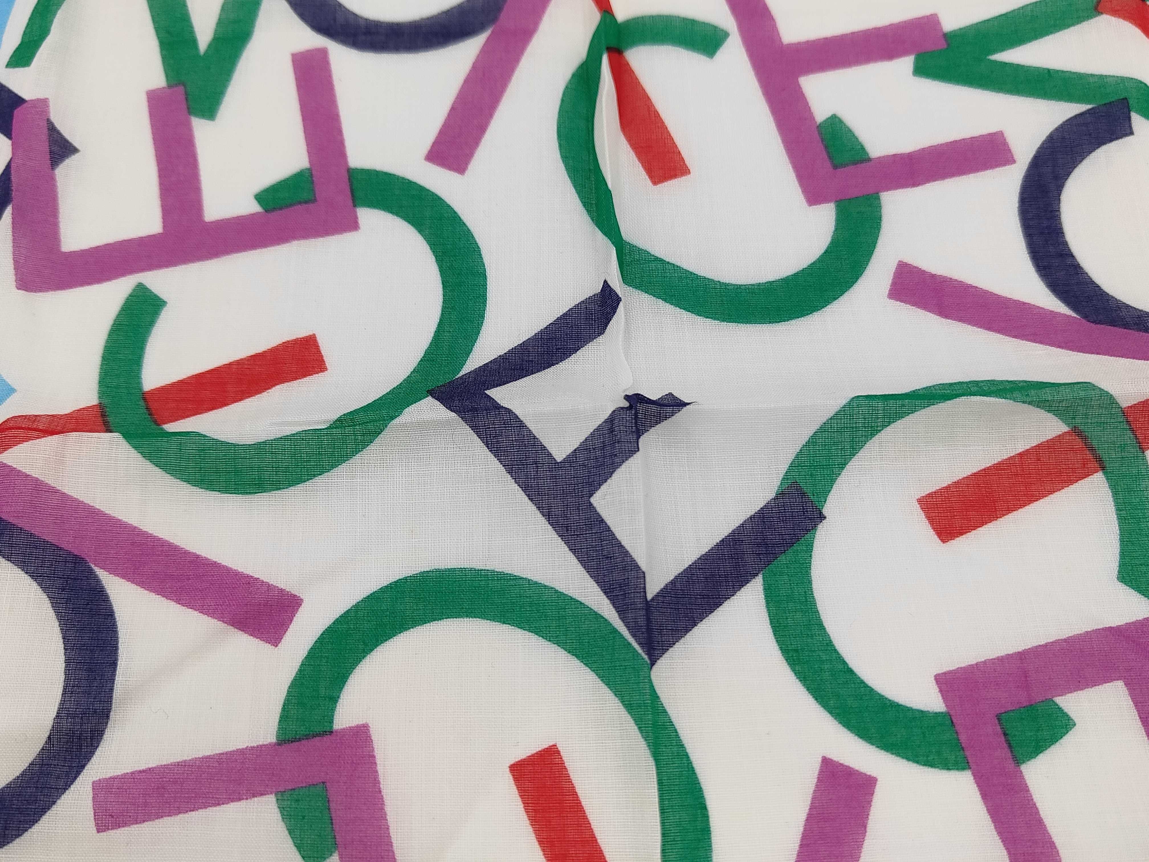 scarf handkerchief with alphabet pattern and other accessories — view 4