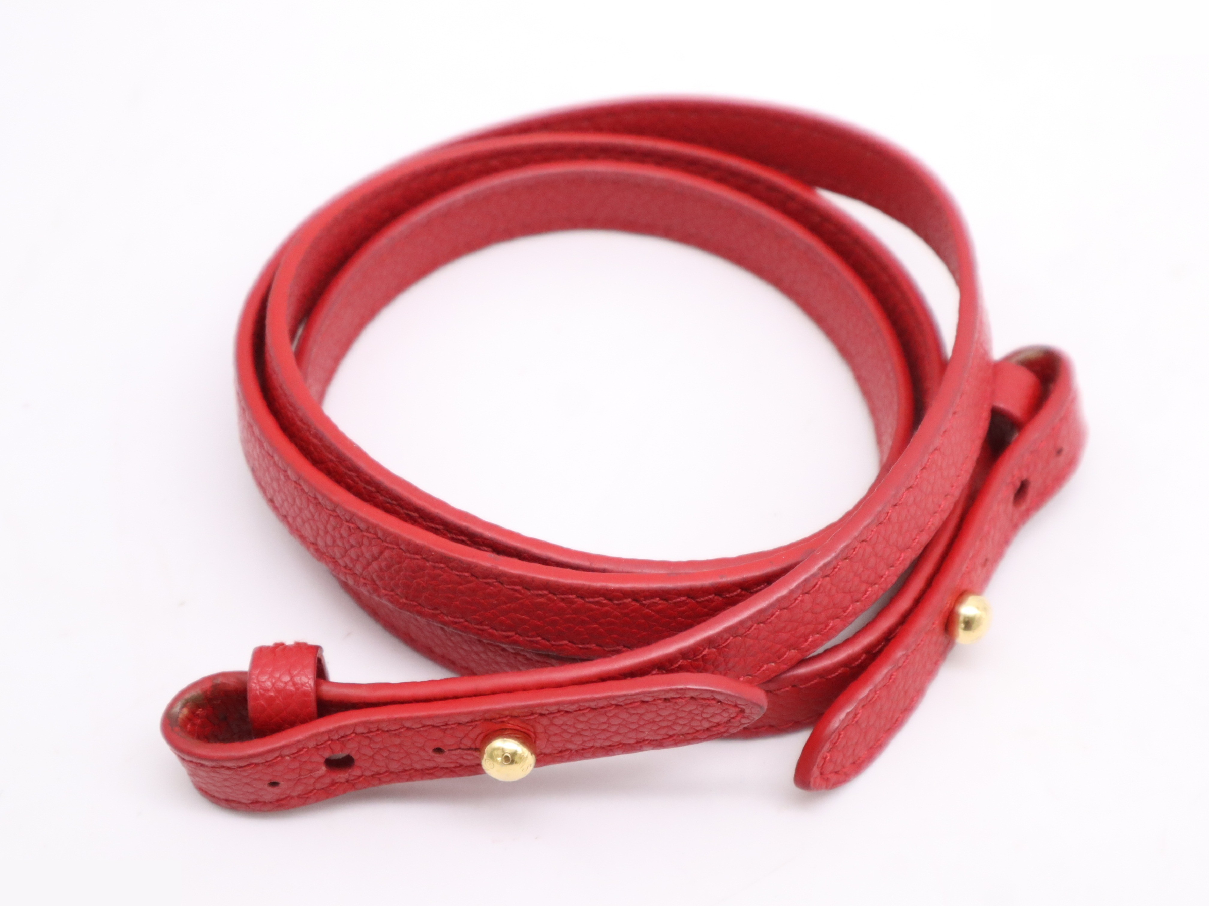 [Wholesale] Popincourt PM Rouge Shoulder Strap Cadena — view 12