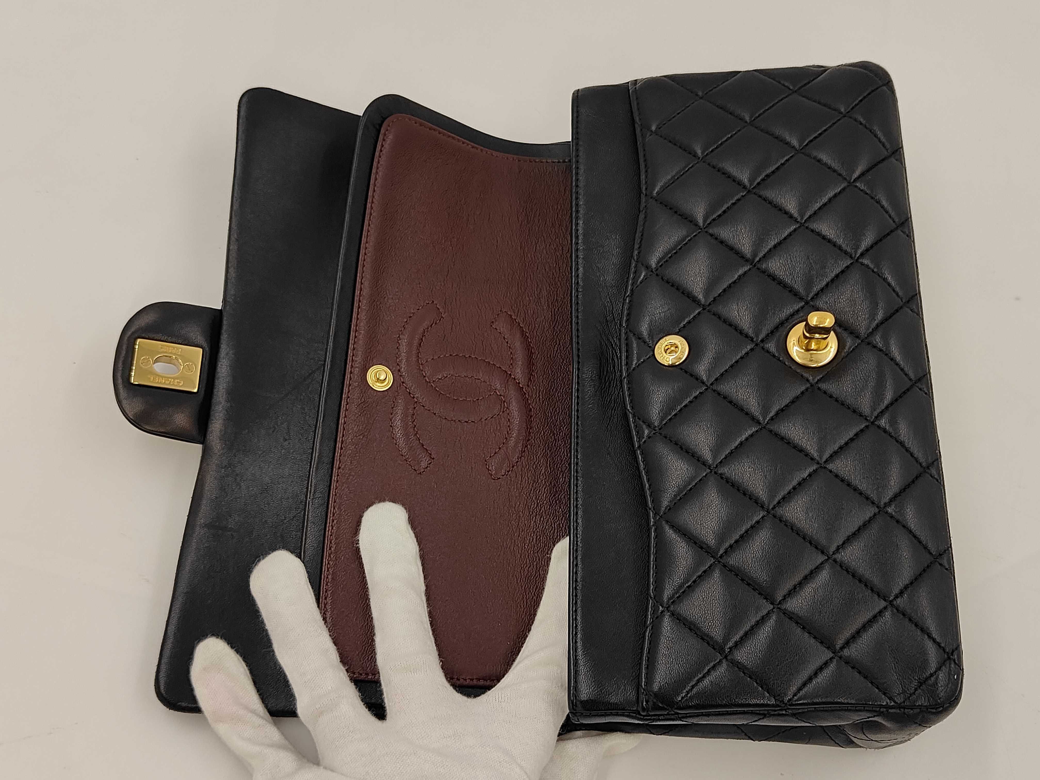 Matelassé Double Flap Chain Shoulder Bag — view 12