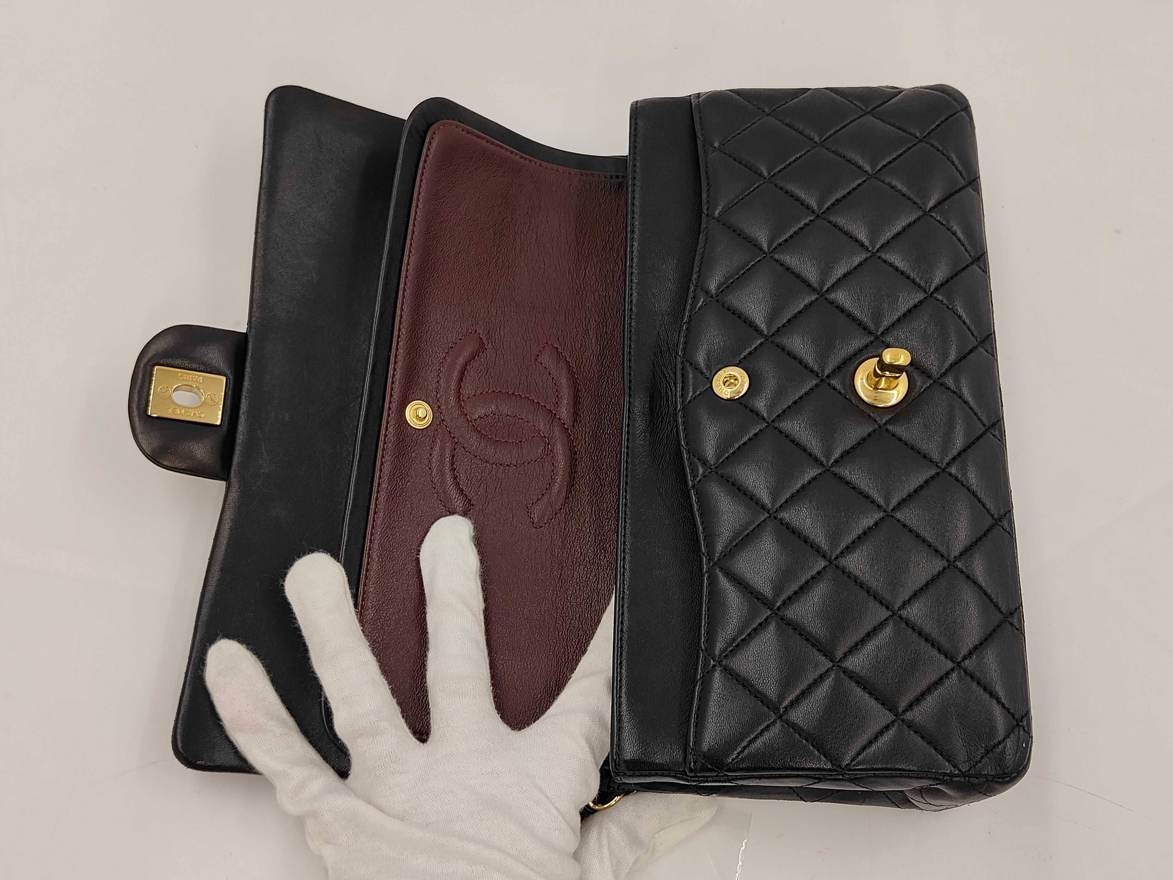 Matelassé Double Flap Chain Shoulder Bag — view 10