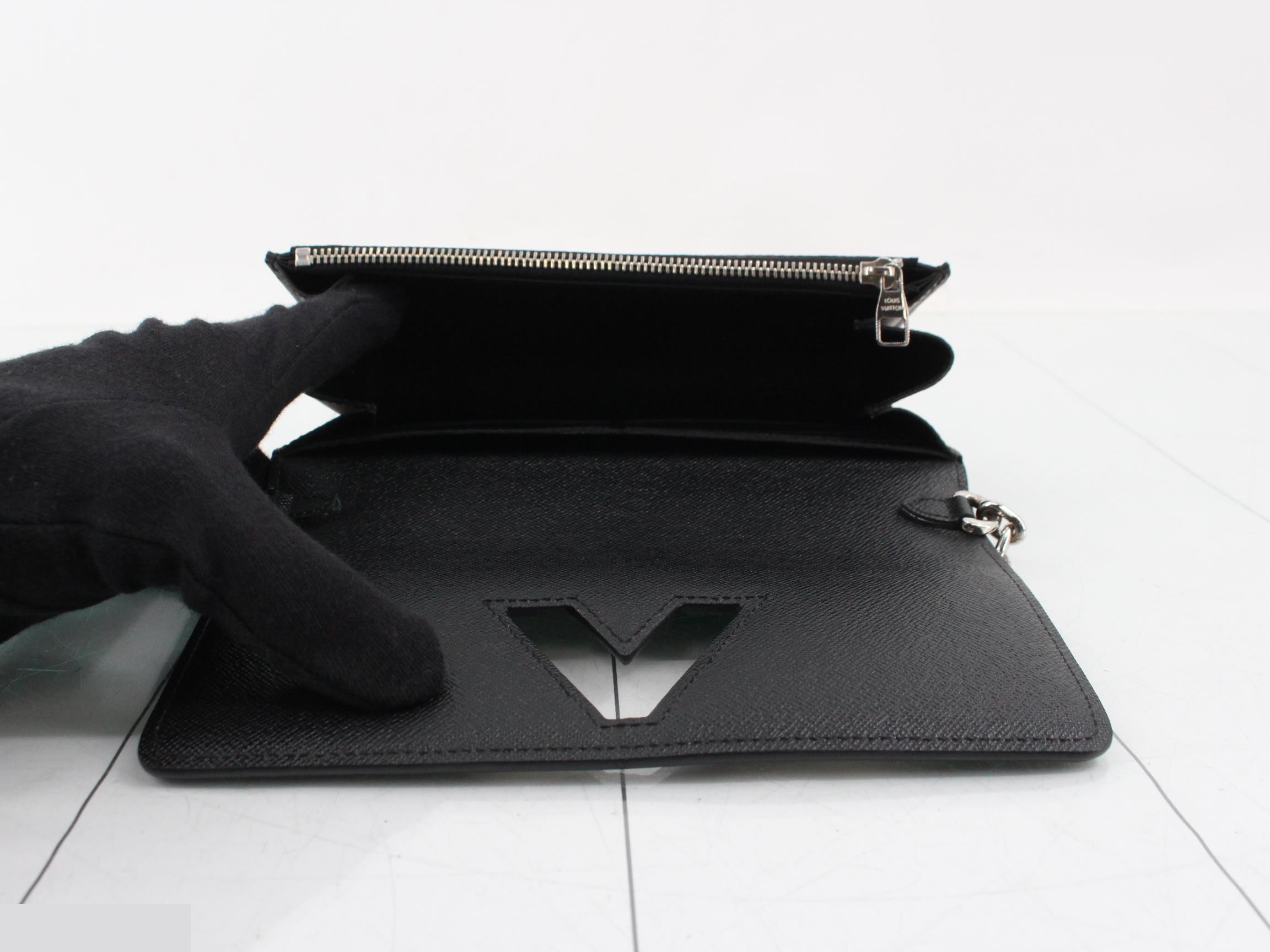 Portefeuille Twist Chain Wallet - Black/White — view 4