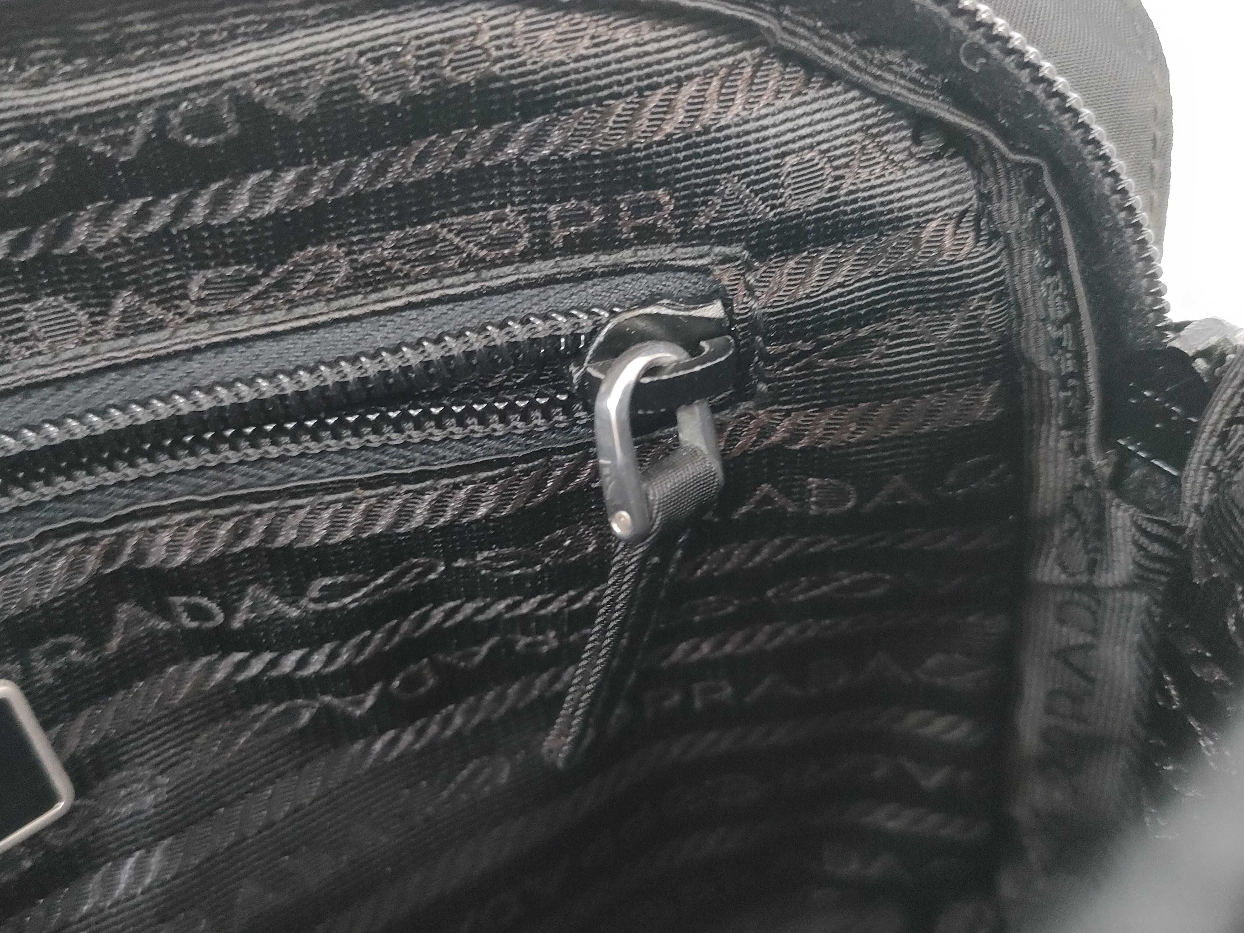 Nylon Prada Shoulder Bag Triangle Logo Black Guarantee Shoulder Bag — view 14