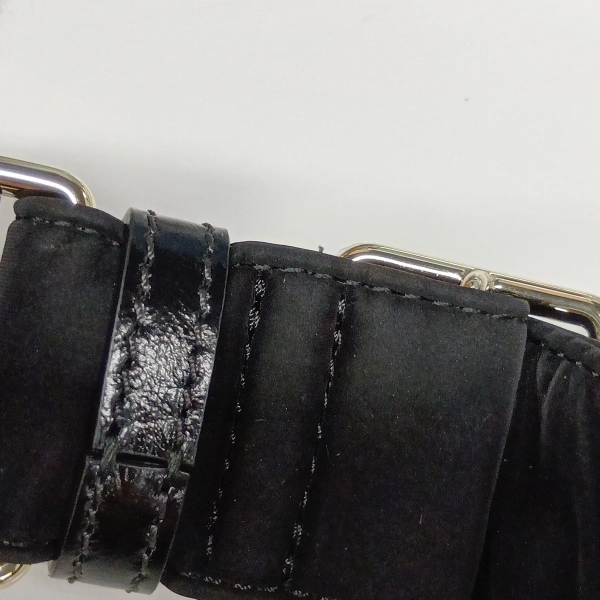 [Individually packaged] Chanel Hobo Velvet x Leather Shoulder Bag, Black with Gold Hardware, K7E0J4G9, Random Plate — view 13