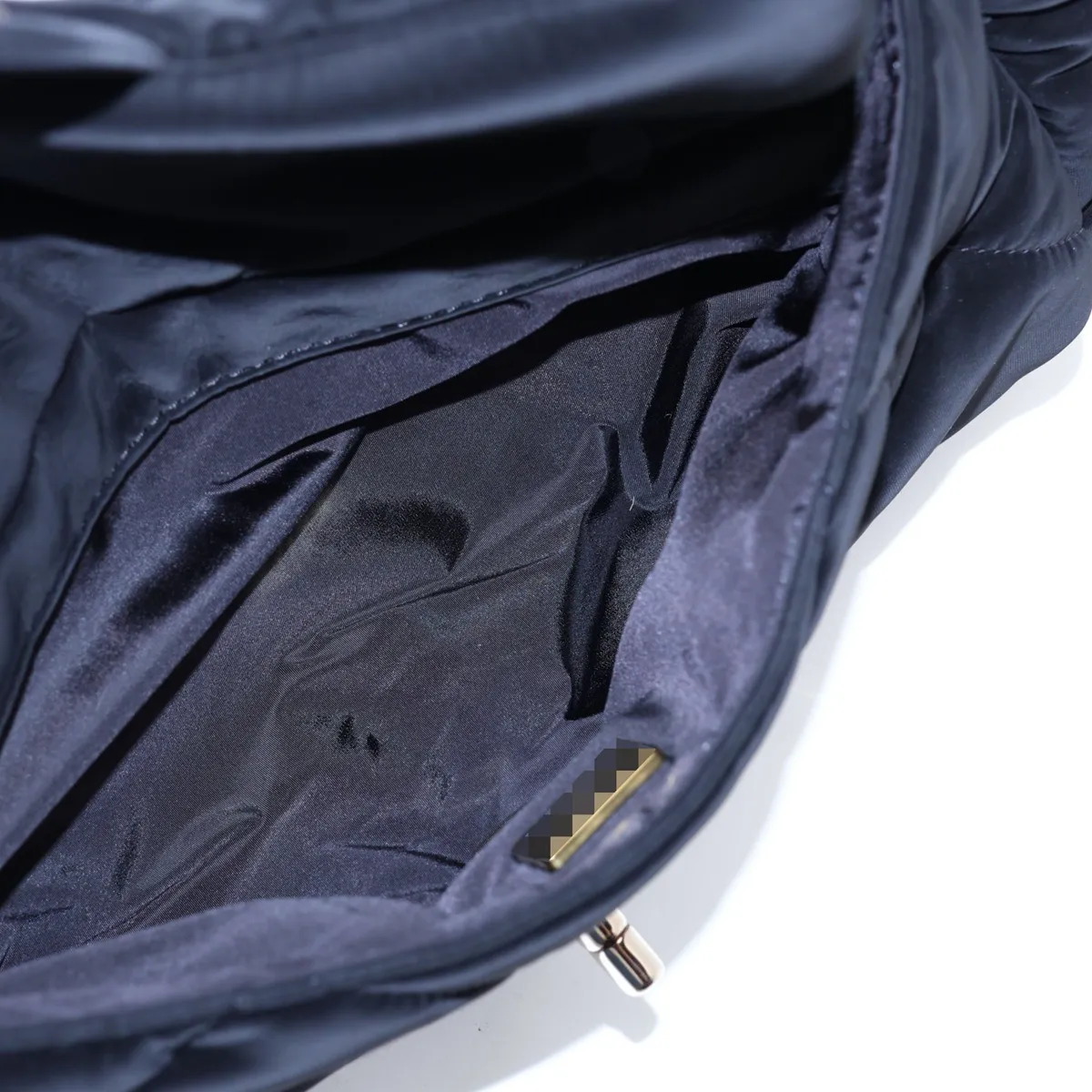 [Individually packaged] Chanel Hobo Velvet x Leather Shoulder Bag, Black with Gold Hardware, K7E0J4G9, Random Plate — view 8