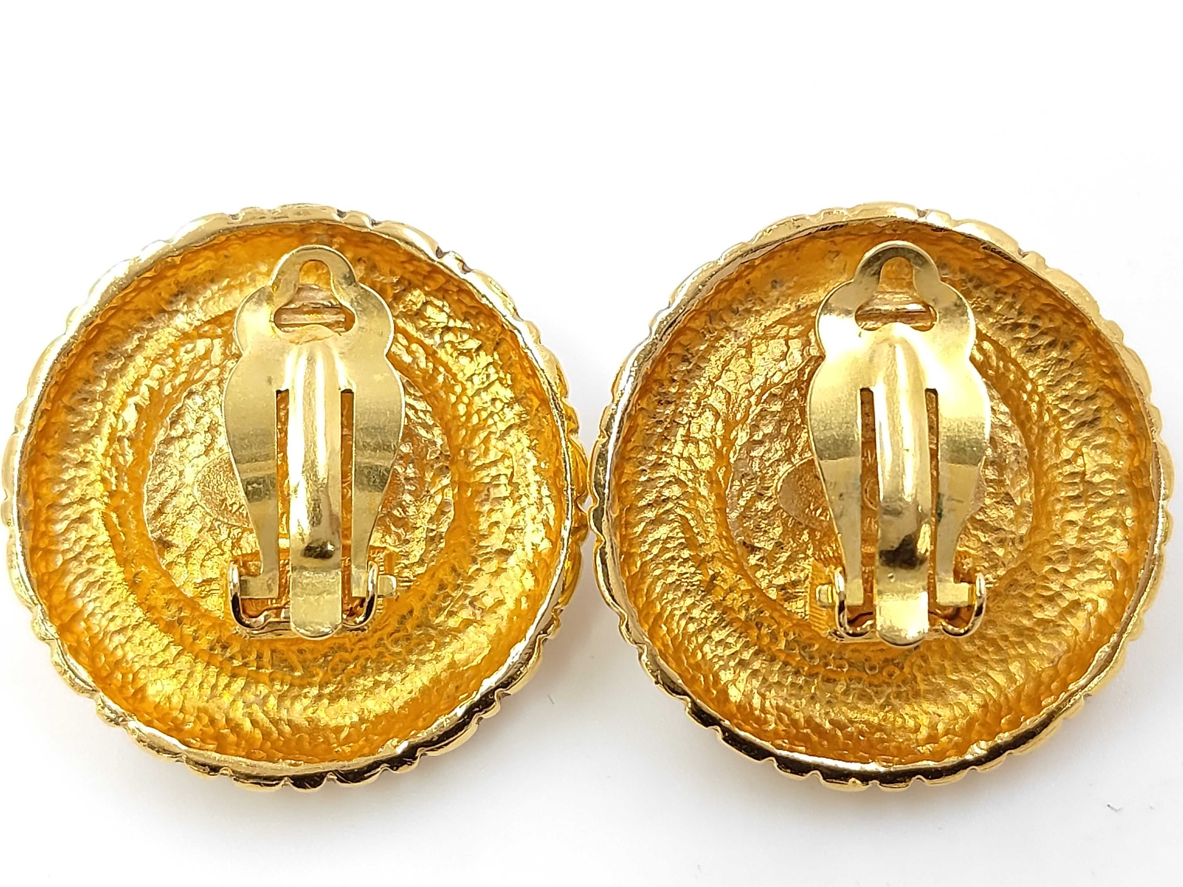 Gold Plated Faux Pearl Vintage Earrings — view 2