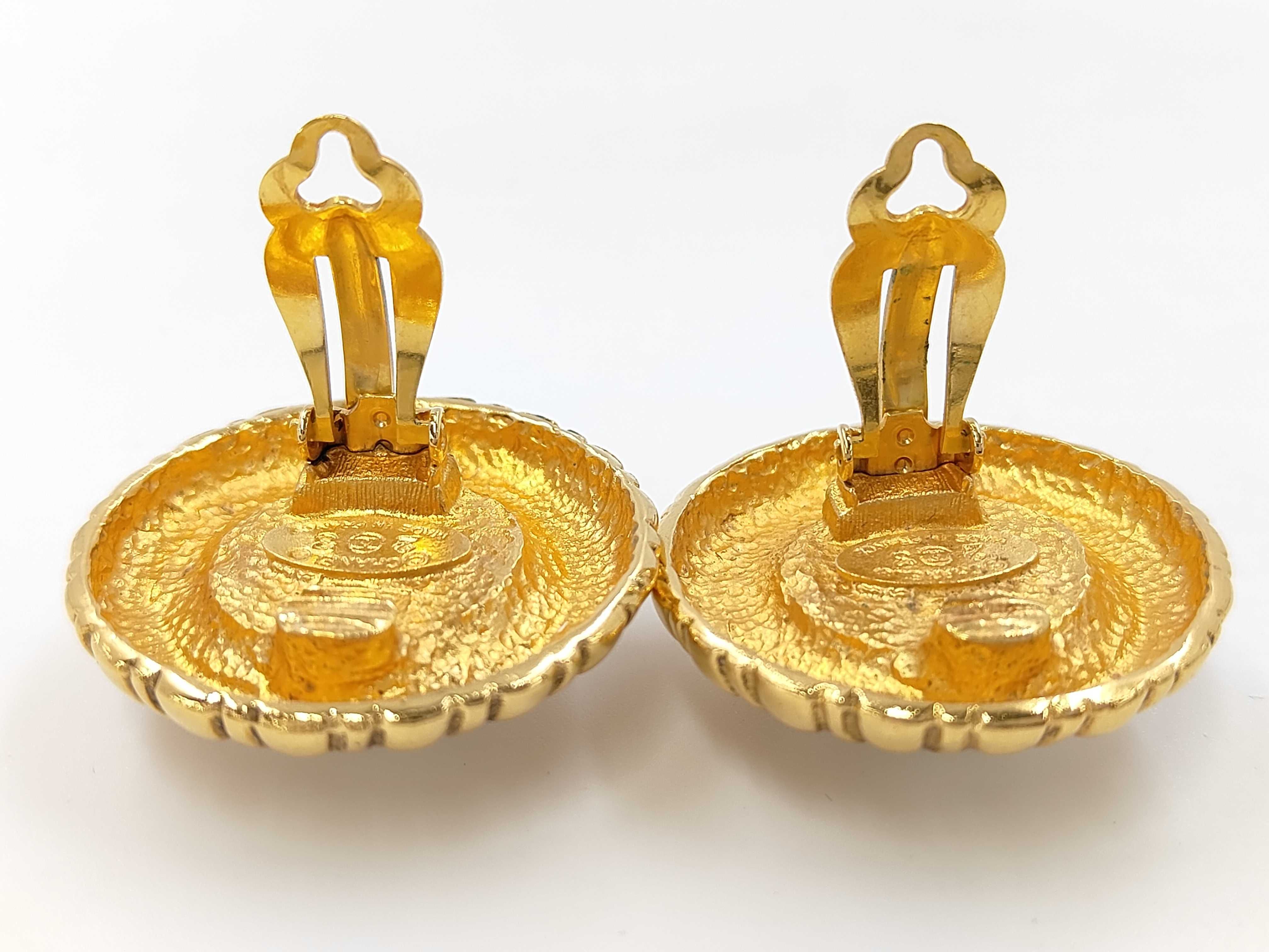 Gold Plated Faux Pearl Vintage Earrings — view 4