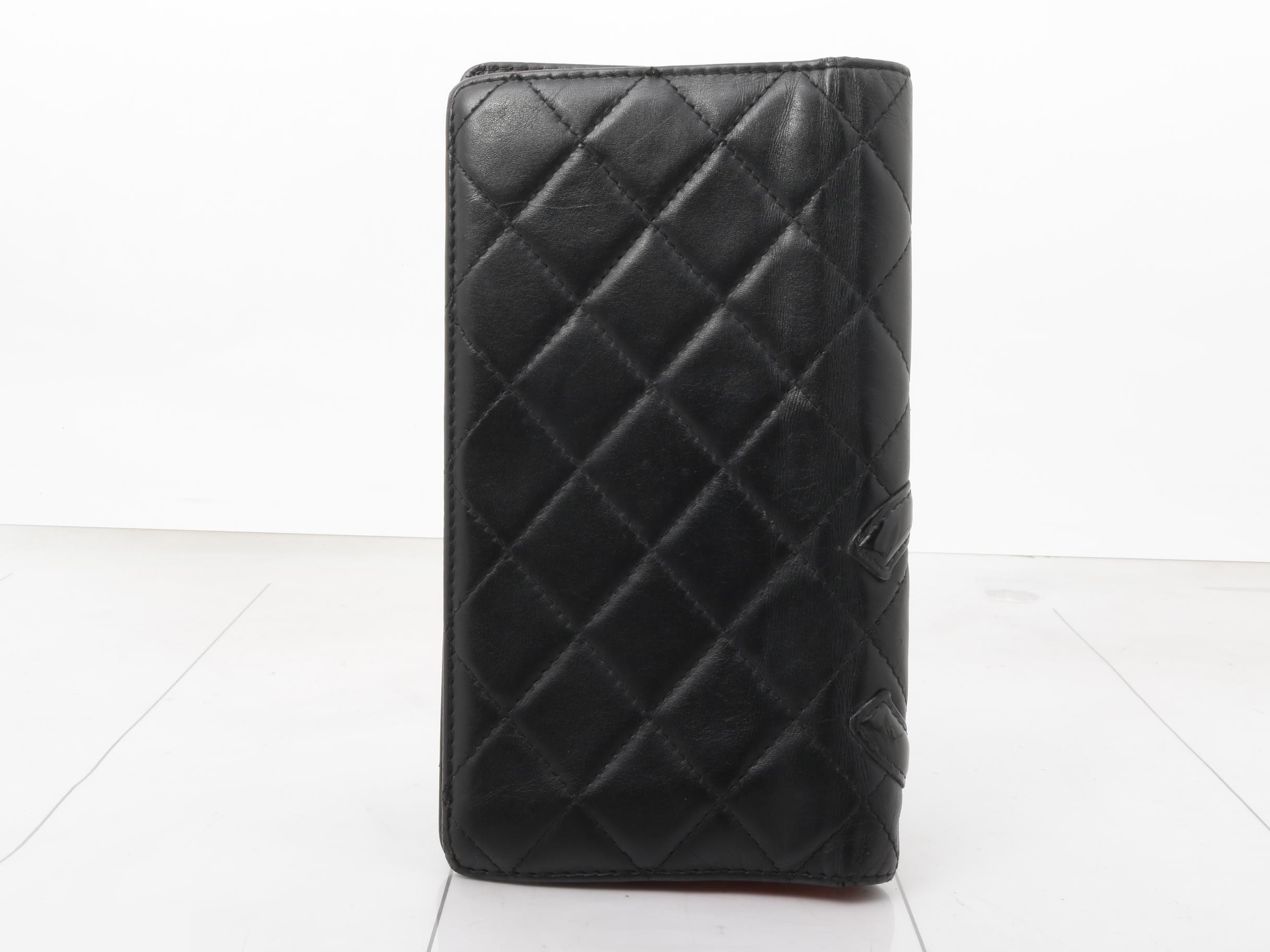 Cambon Line Leather Bifold Long Wallet — view 2