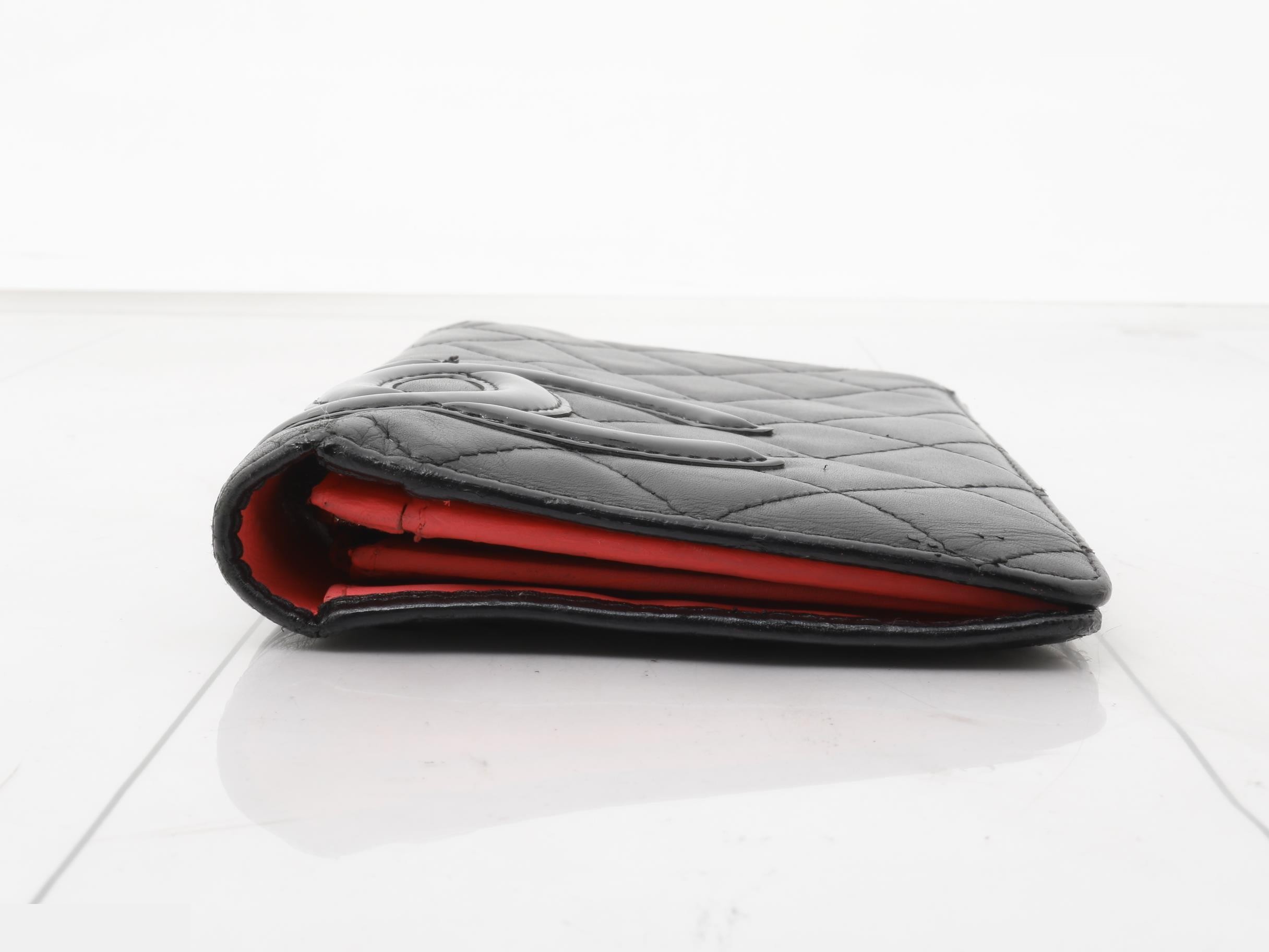 Cambon Line Leather Bifold Long Wallet — view 3