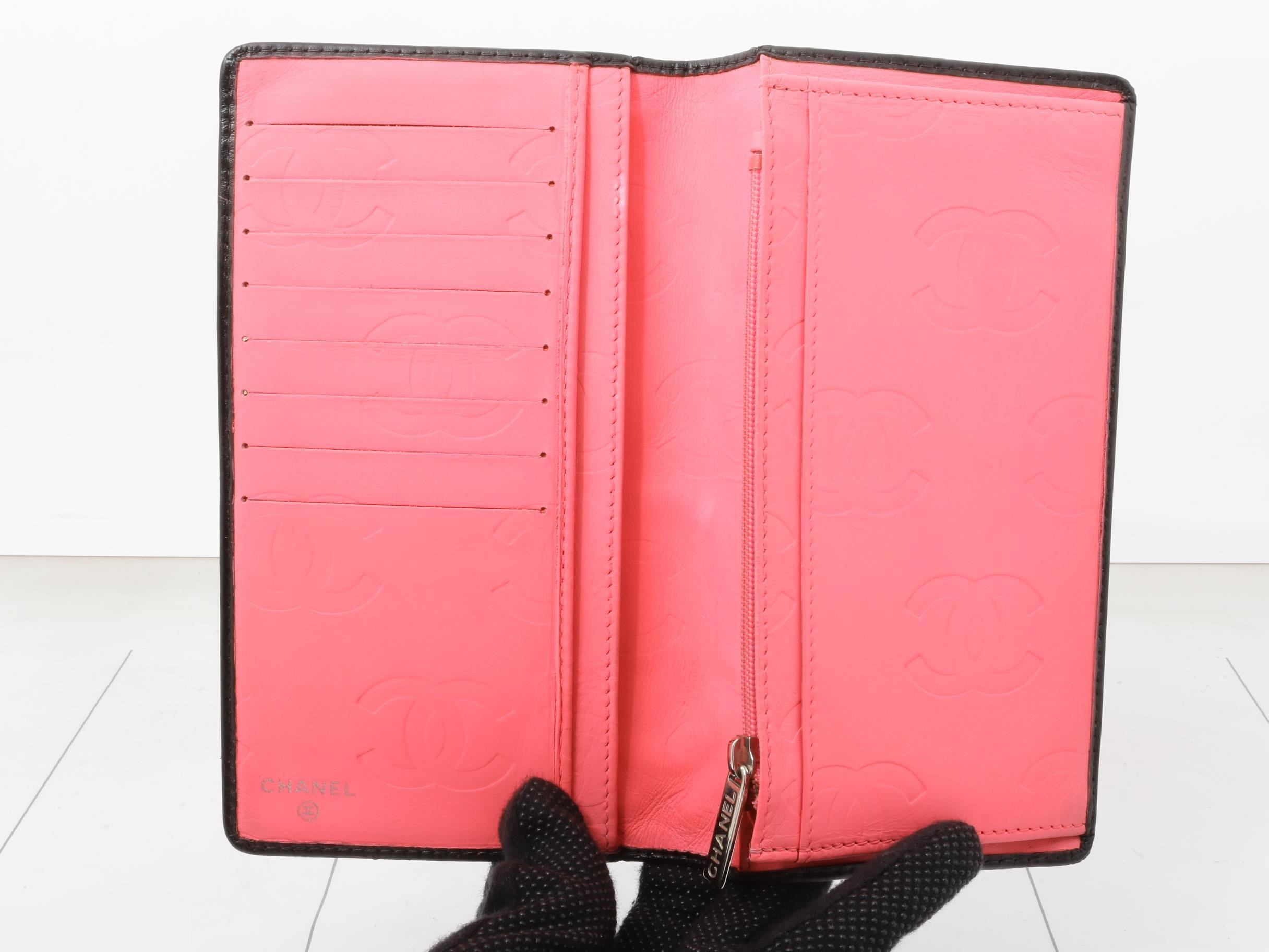 Cambon Line Leather Bifold Long Wallet — view 4