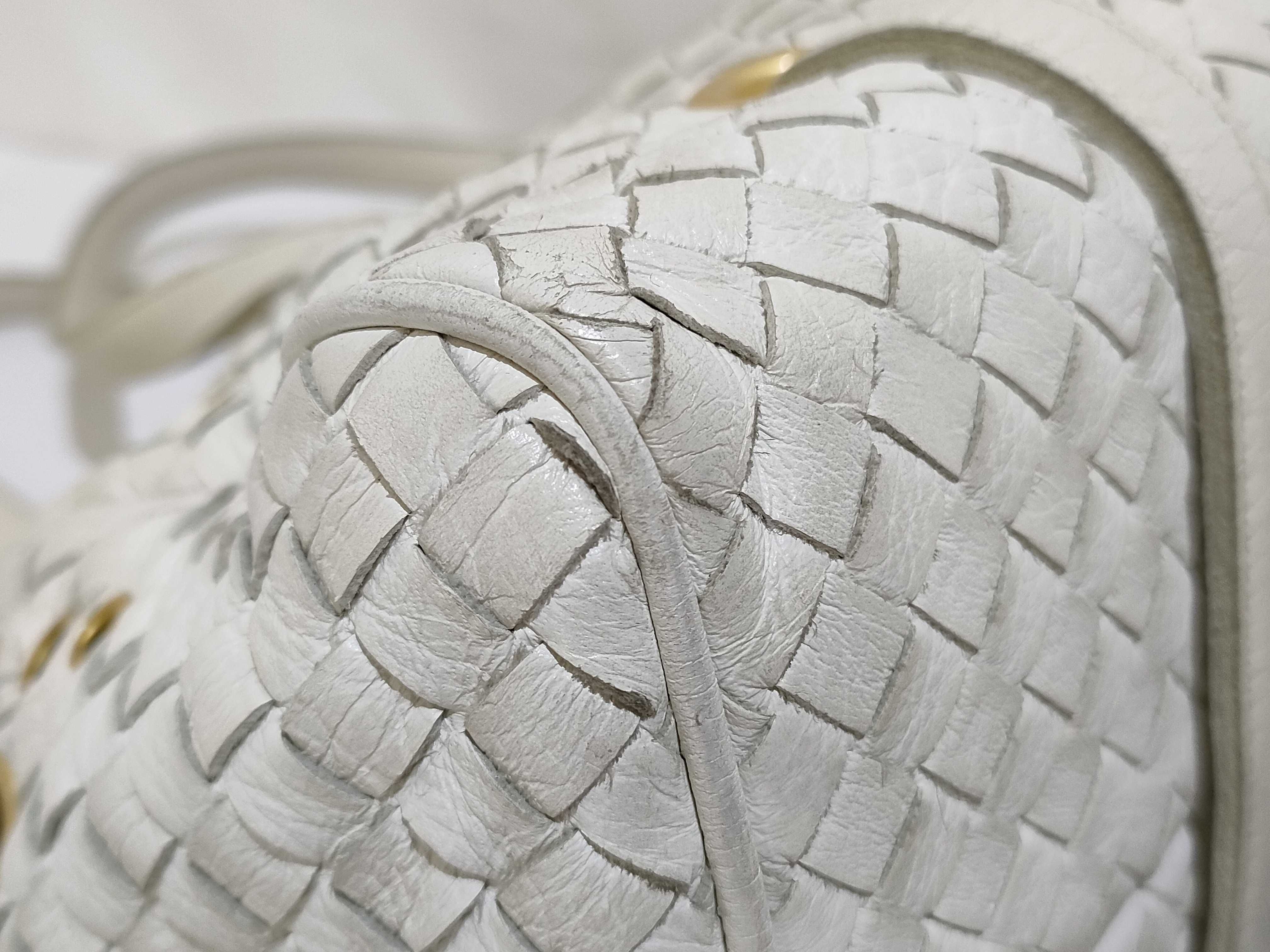 Intrecciato Tote Handbag, Intrecciato Studded Handbag — view 6