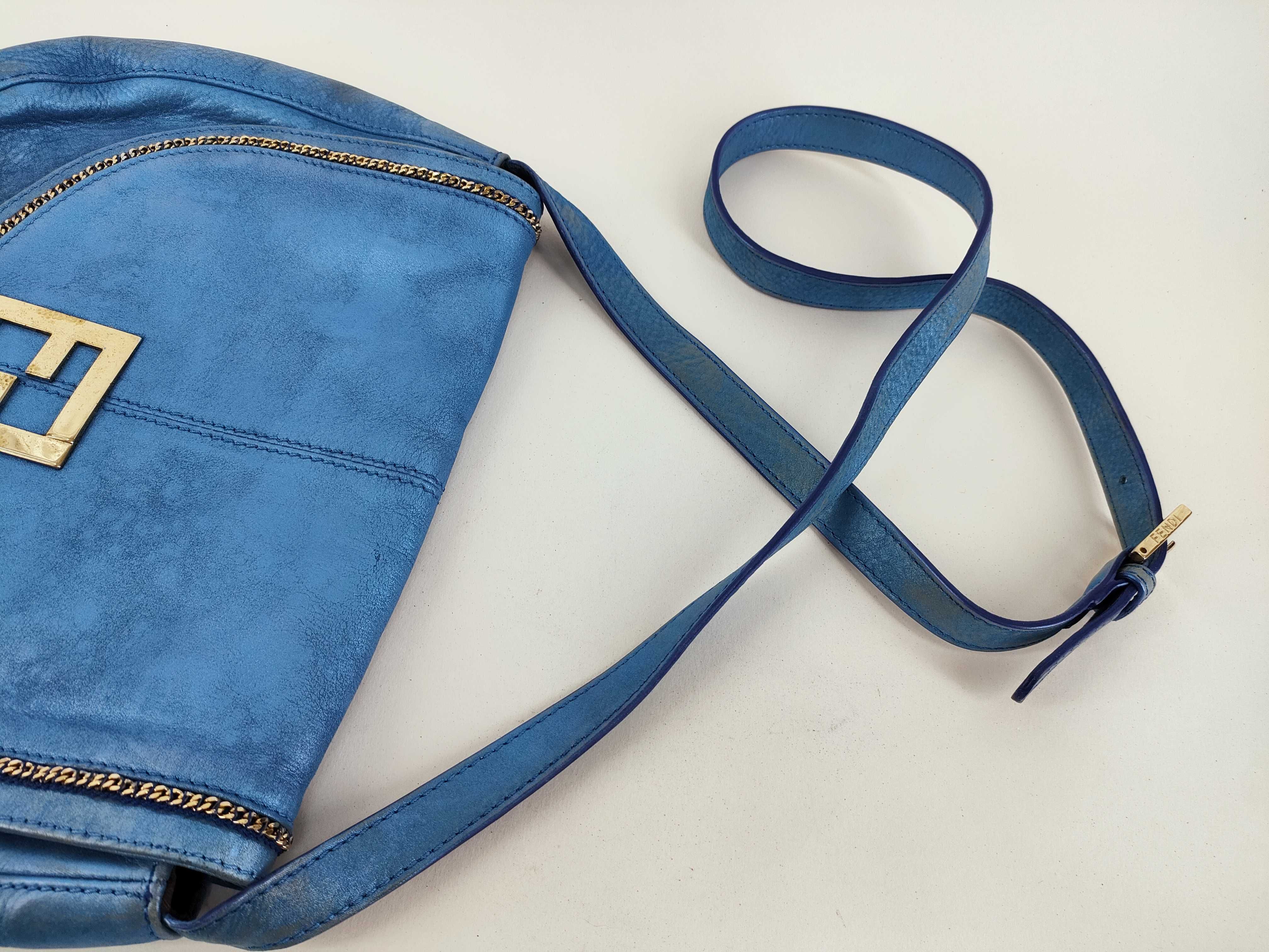 shoulder bag, blue shoulder bag — view 3