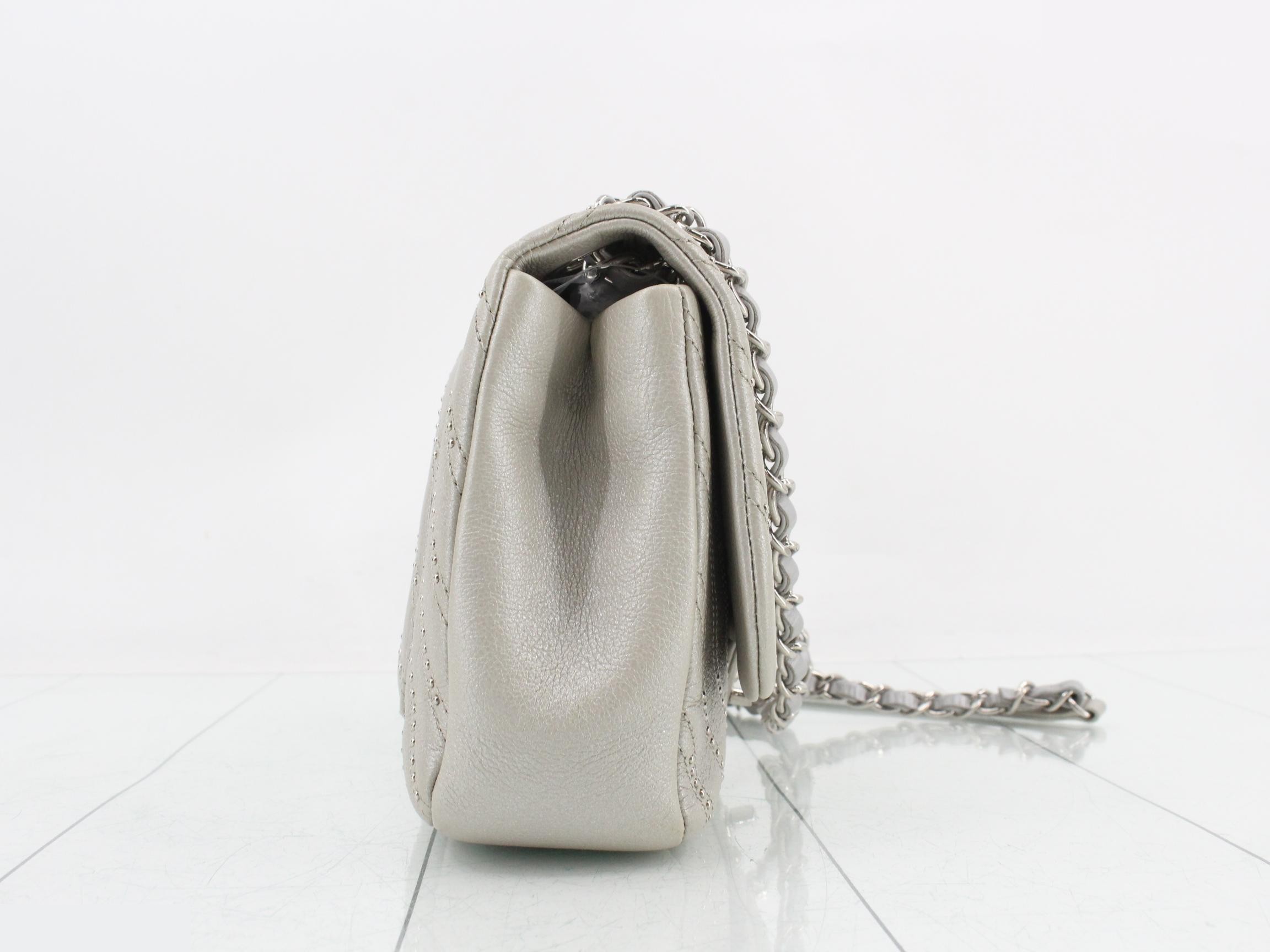 Chevron Double Flap Chain Shoulder Bag — view 4