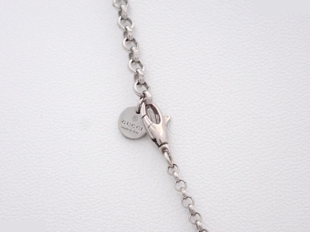 Interlocking G Silver Necklace, 925 Sterling Silver, 7.3g, Chain approx. 50cm — view 2