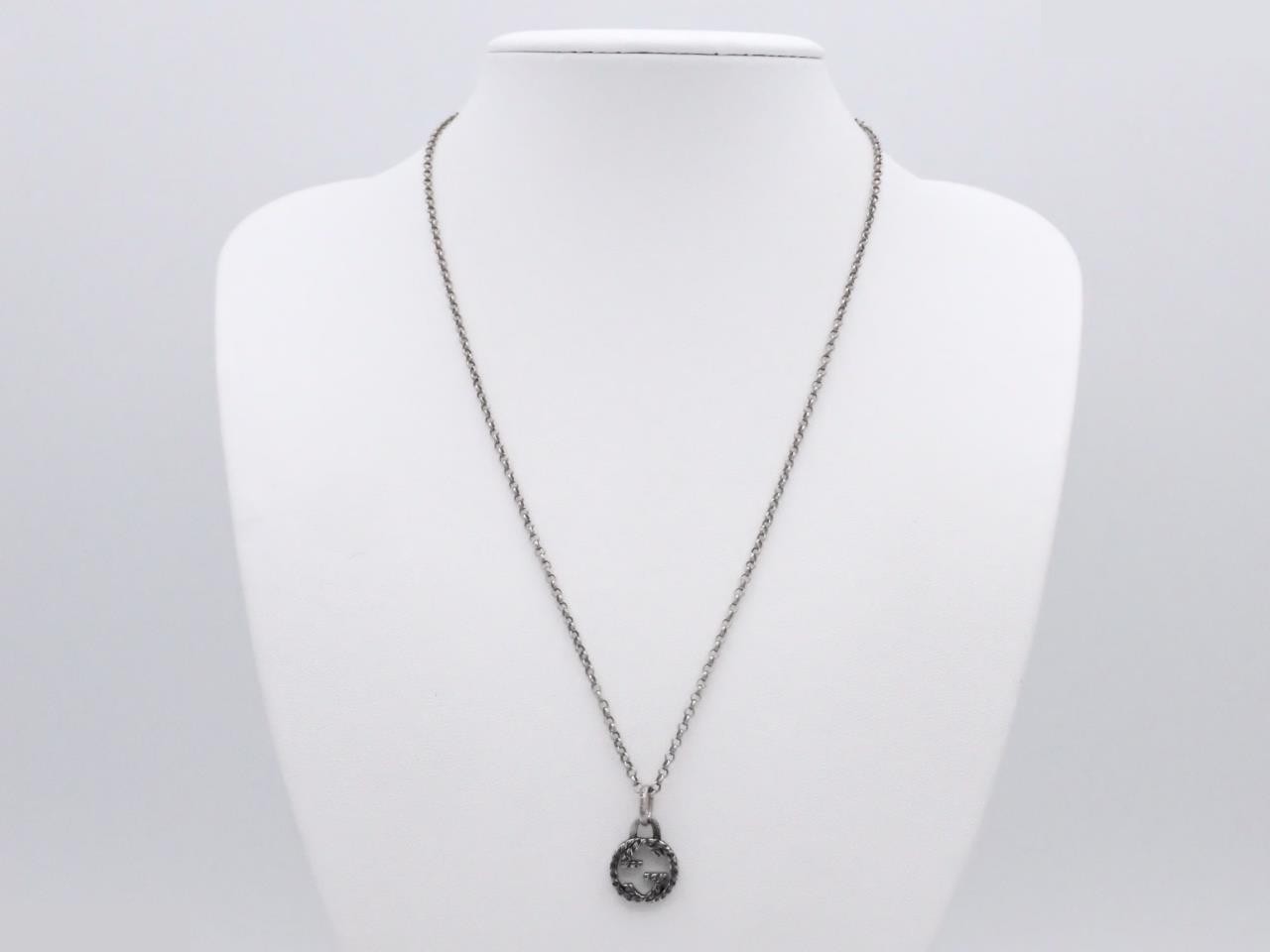 Interlocking G Silver Necklace, 925 Sterling Silver, 7.3g, Chain approx. 50cm — view 3