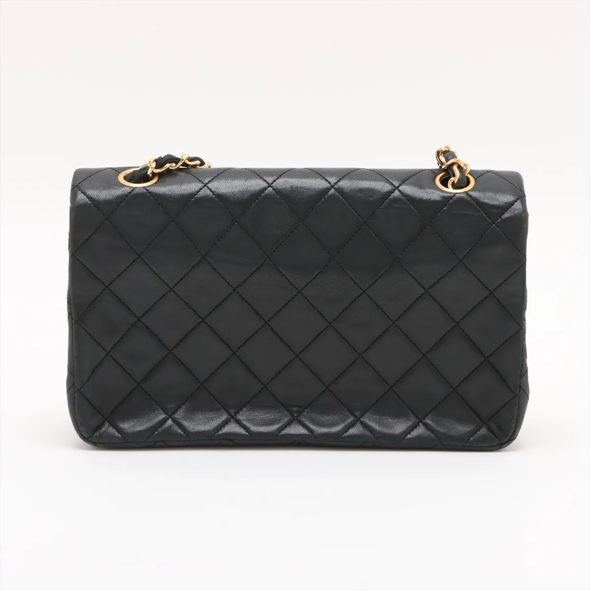 Matelasse Lambskin Single Flap Single Chain Bag Black Gold Hardware 1455439 No. 1 — view 2