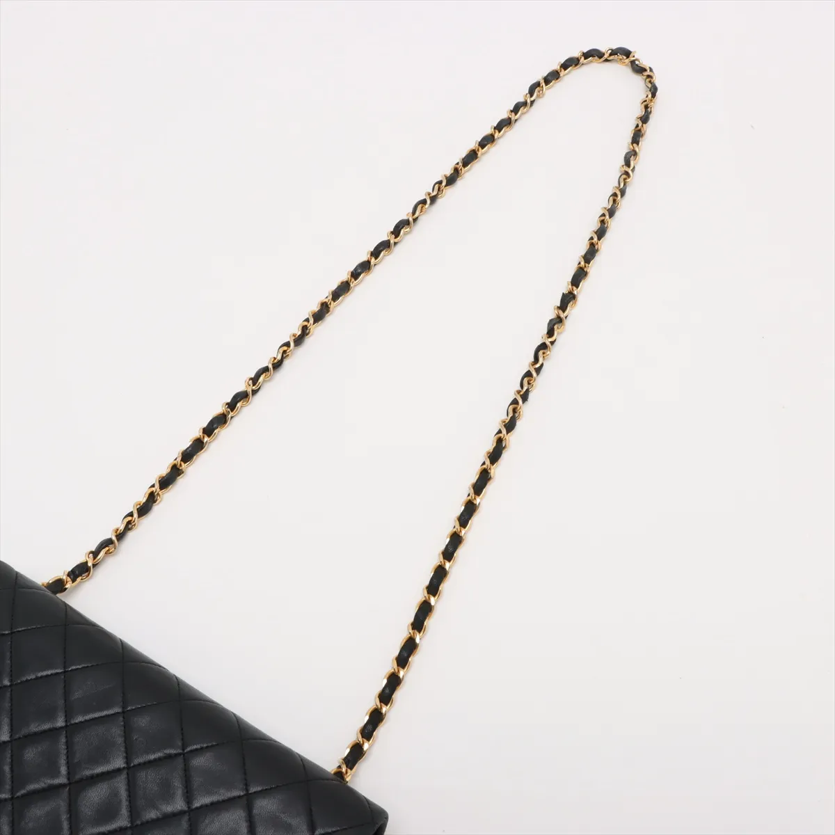 Matelasse Lambskin Single Flap Single Chain Bag Black Gold Hardware 1455439 No. 1 — view 5