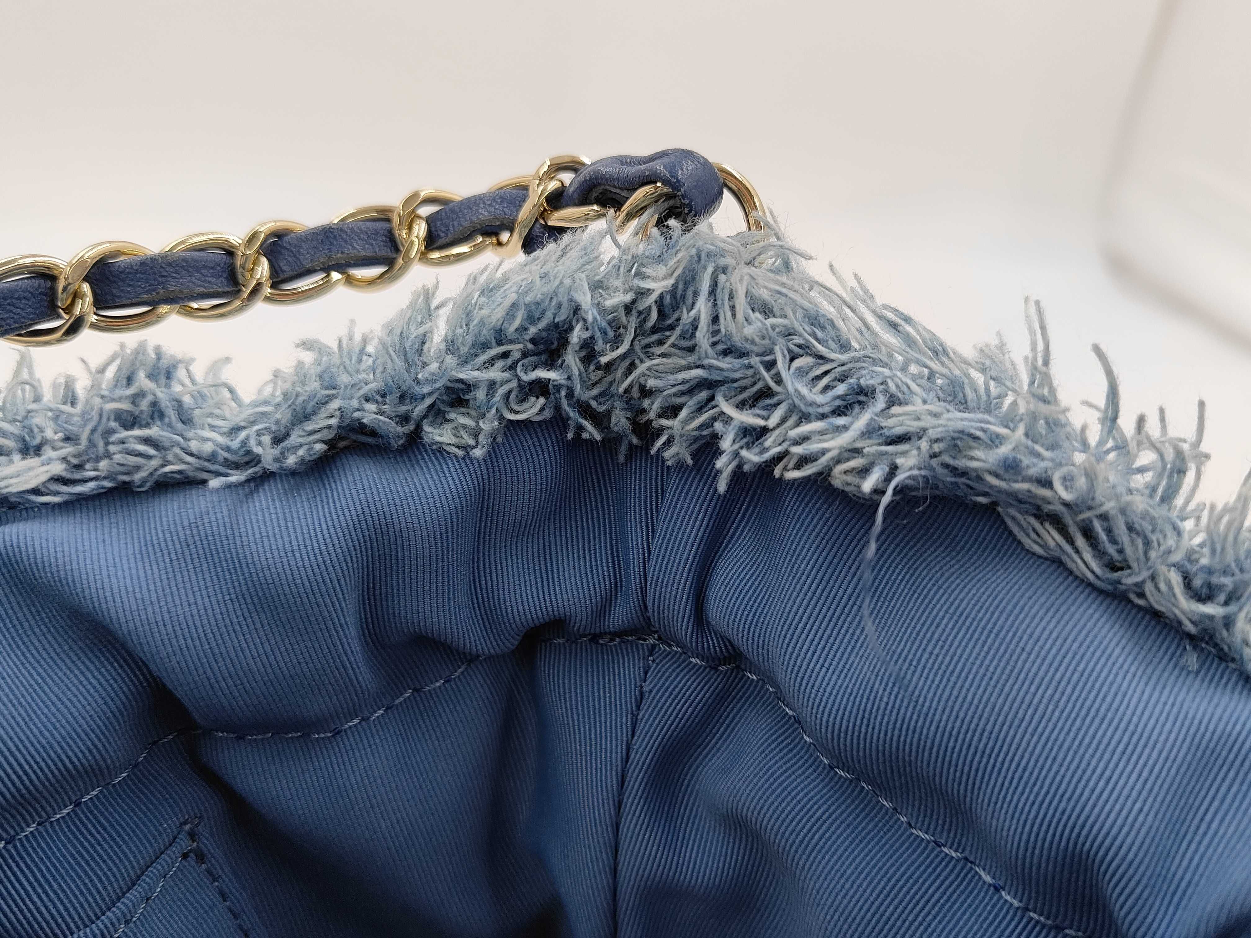 Bucket Bag, Denim Blue Shoulder Bag — view 12