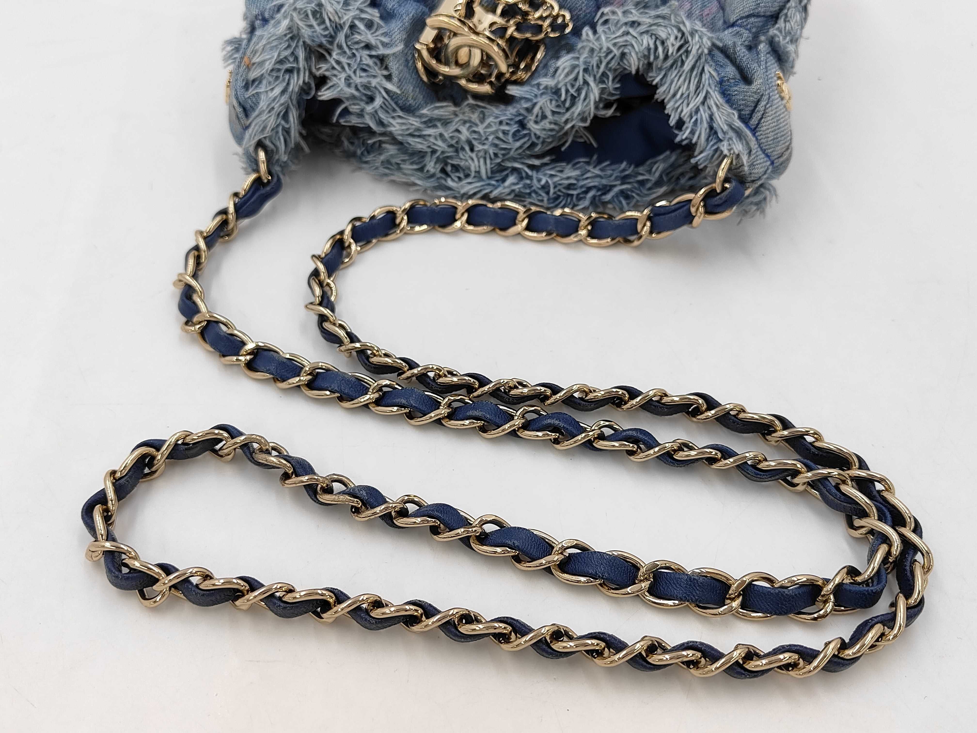 Bucket Bag, Denim Blue Shoulder Bag — view 3