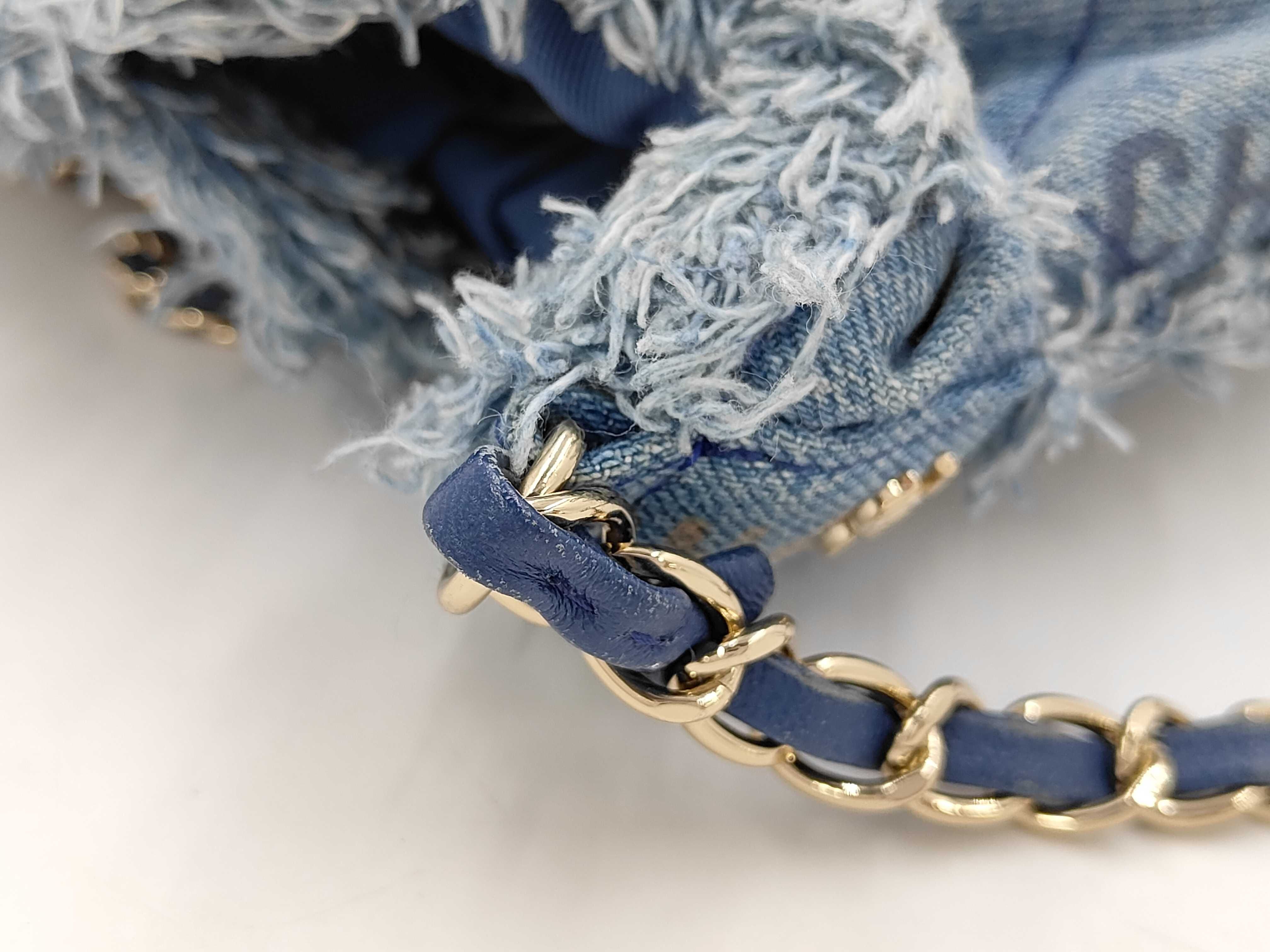 Bucket Bag, Denim Blue Shoulder Bag — view 5
