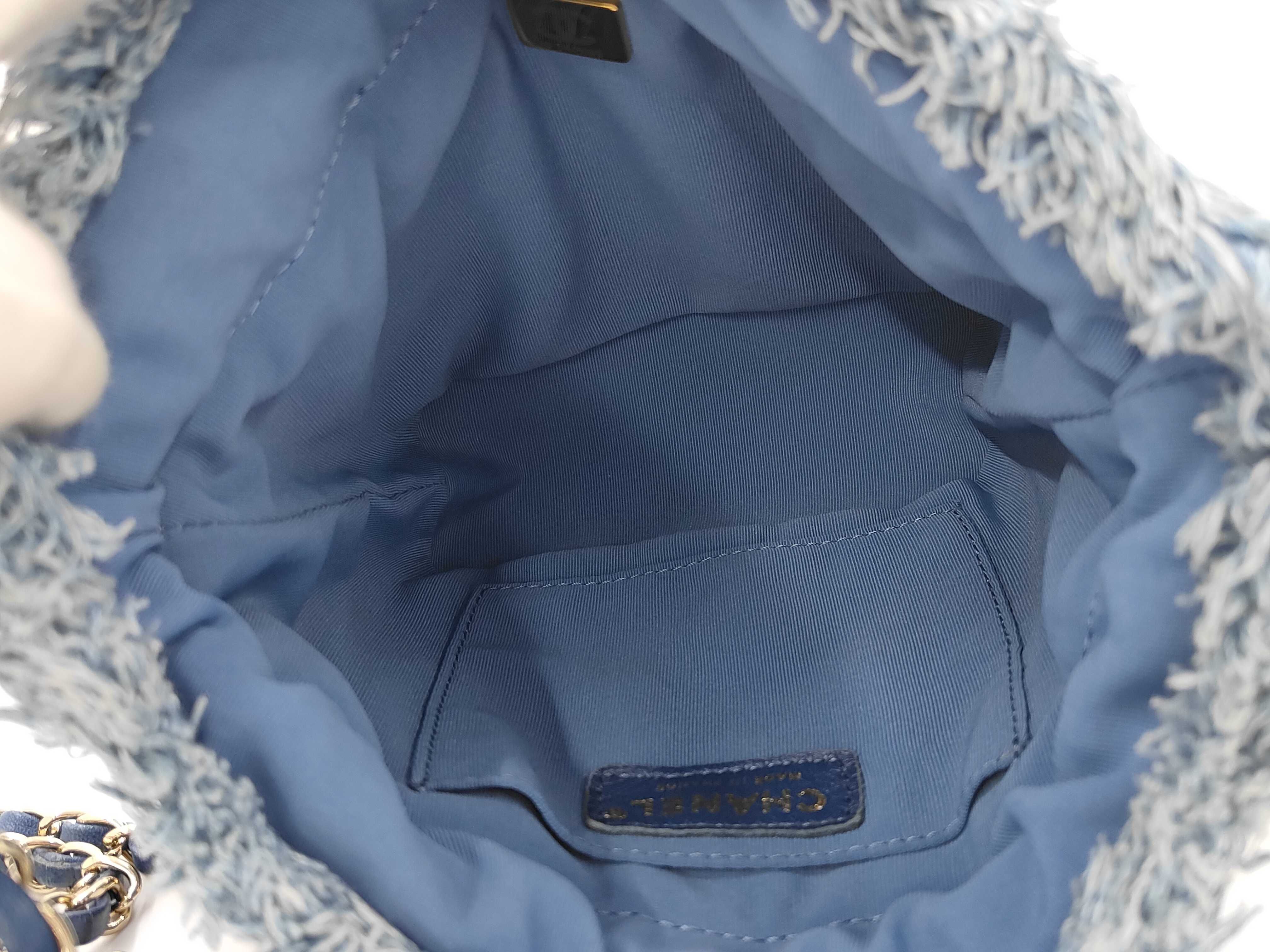 Bucket Bag, Denim Blue Shoulder Bag — view 8
