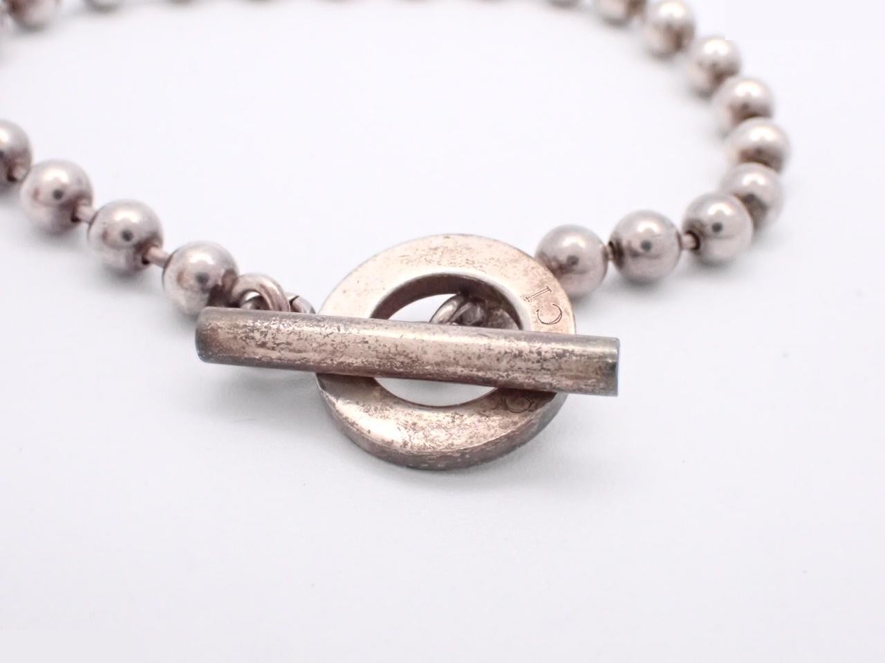 Sterling silver (Sv925) ball chain bracelet, 16.2g, wrist circumference approximately 18cm — view 3