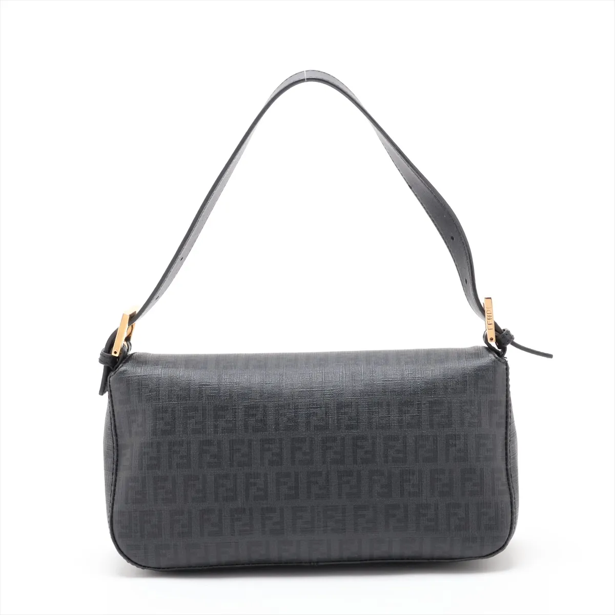 Mamma Bucket 8BR003 PVC x Leather Handbag, Black — view 2