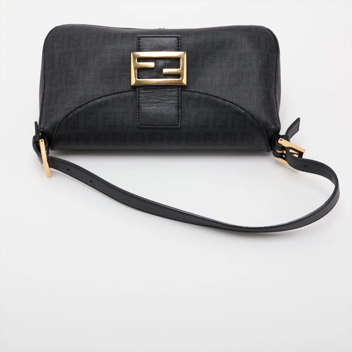 Mamma Bucket 8BR003 PVC x Leather Handbag, Black — view 5