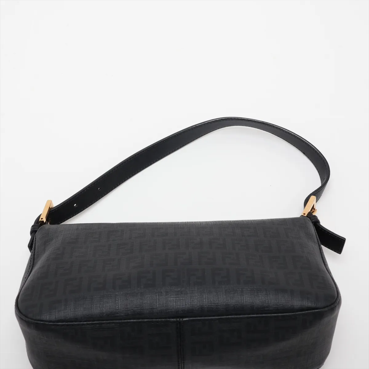 Mamma Bucket 8BR003 PVC x Leather Handbag, Black — view 6