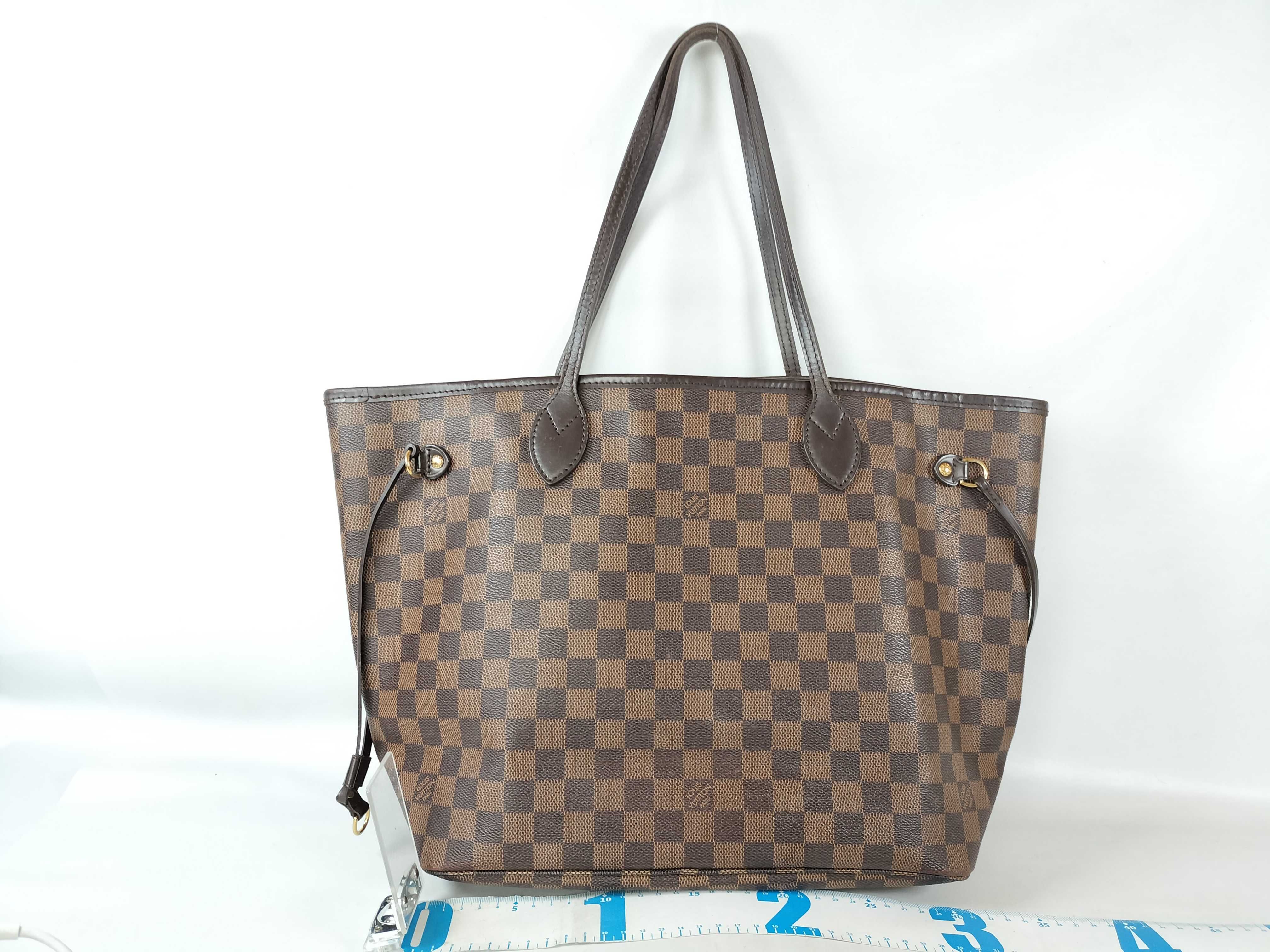Damier Neverfull MM N51105 AR4182 Brown Tote Bag — view 2