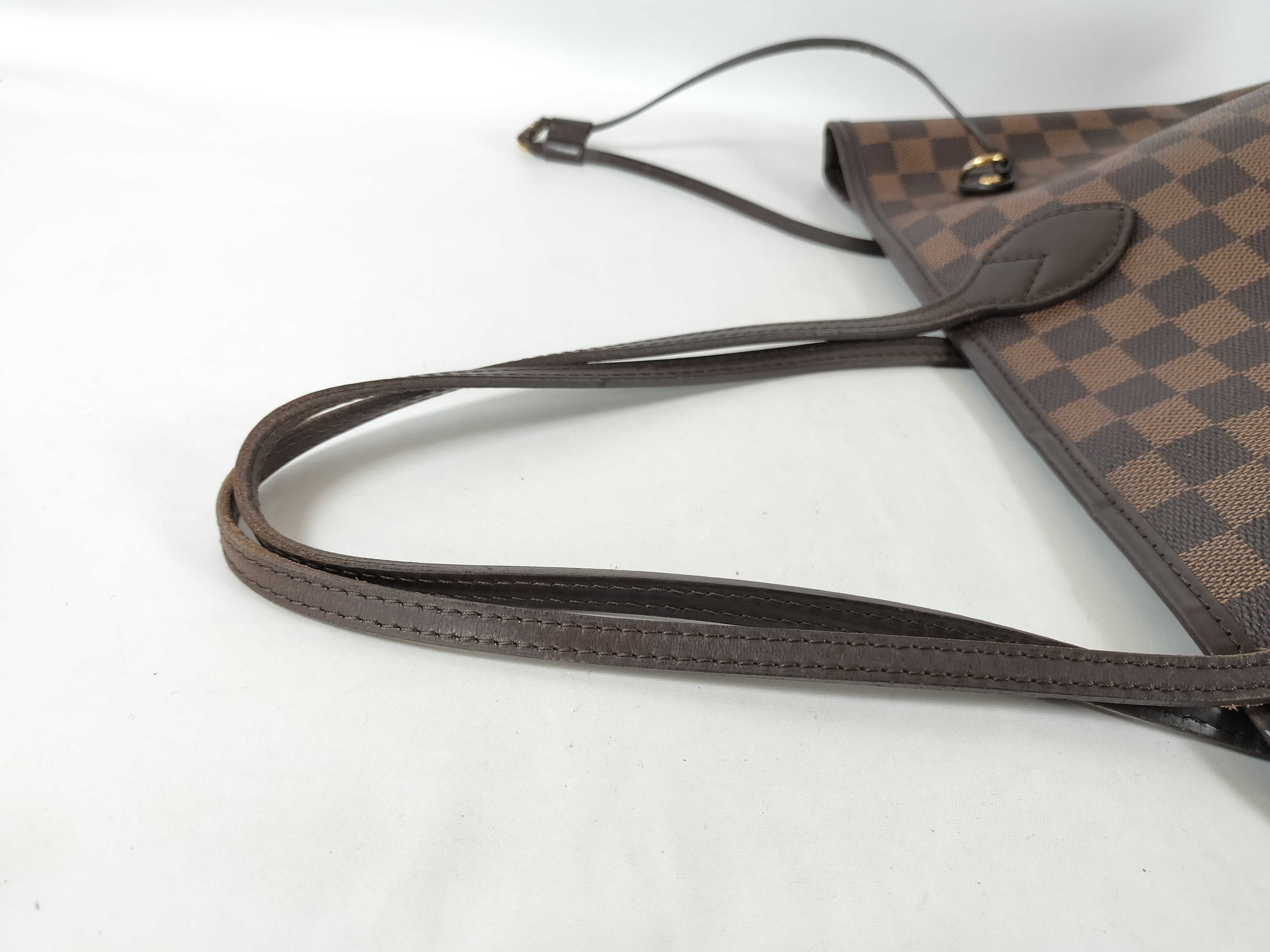 Damier Neverfull MM N51105 AR4182 Brown Tote Bag — view 3