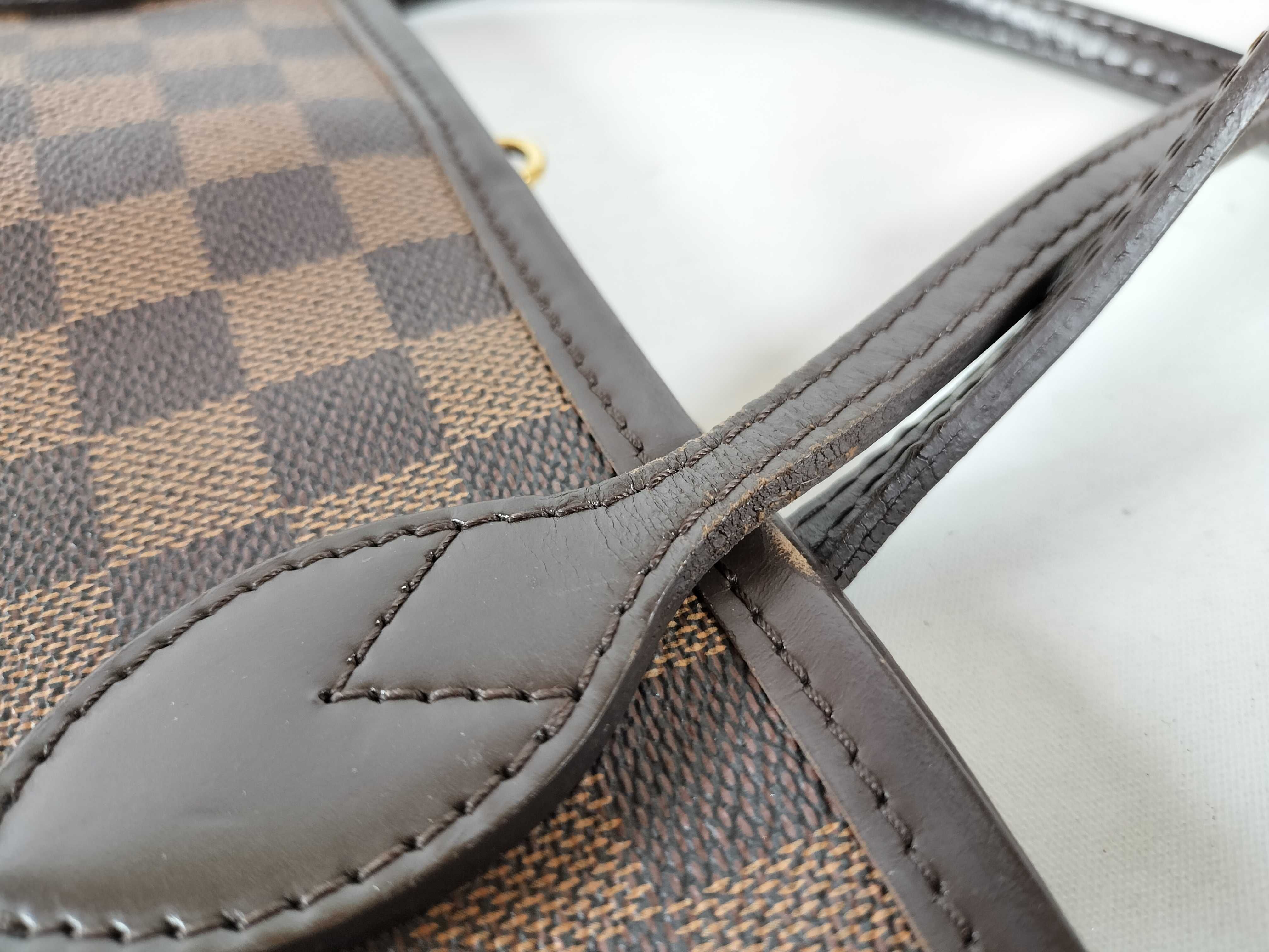 Damier Neverfull MM N51105 AR4182 Brown Tote Bag — view 5