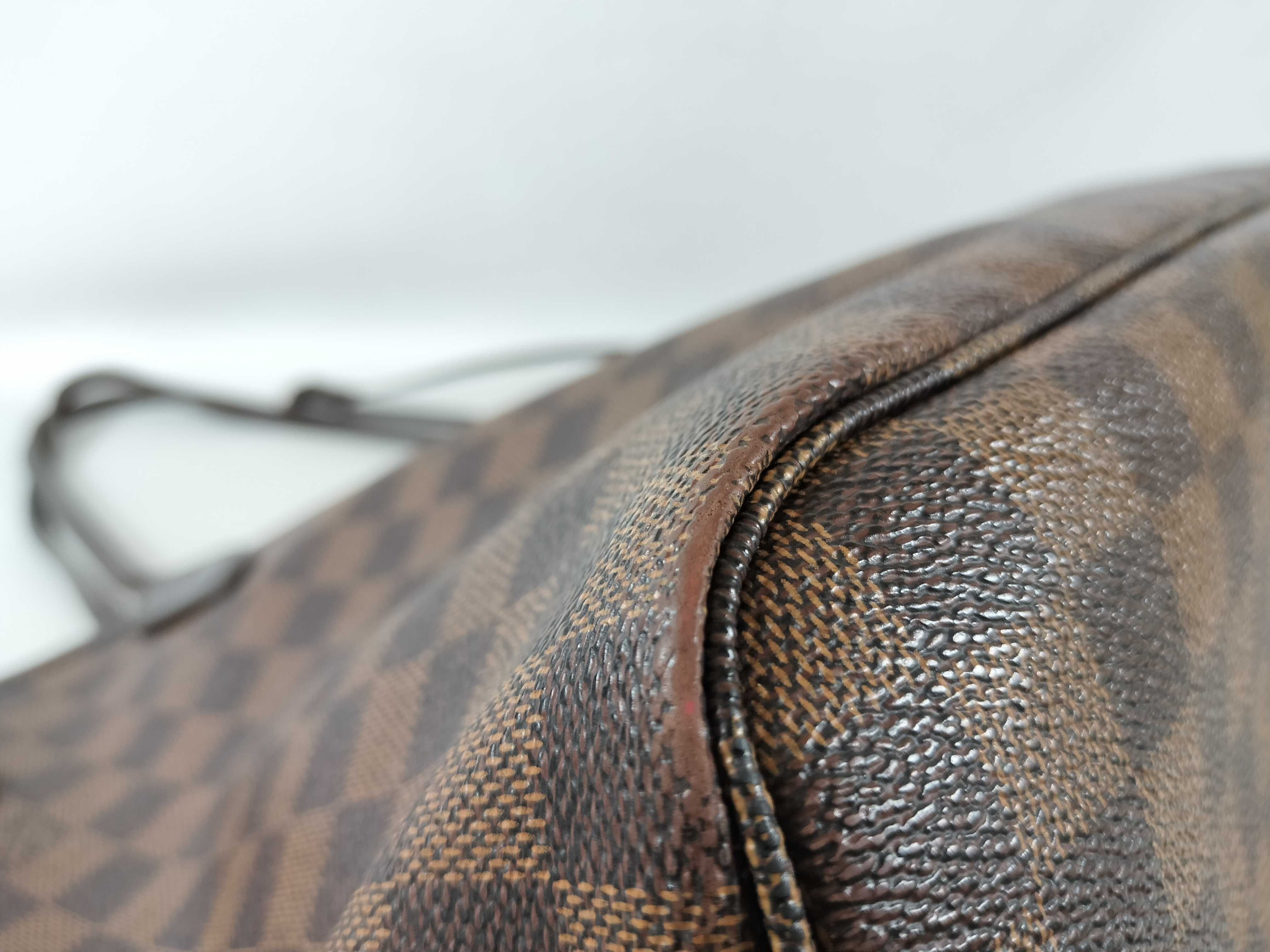 Damier Neverfull MM N51105 AR4182 Brown Tote Bag — view 6