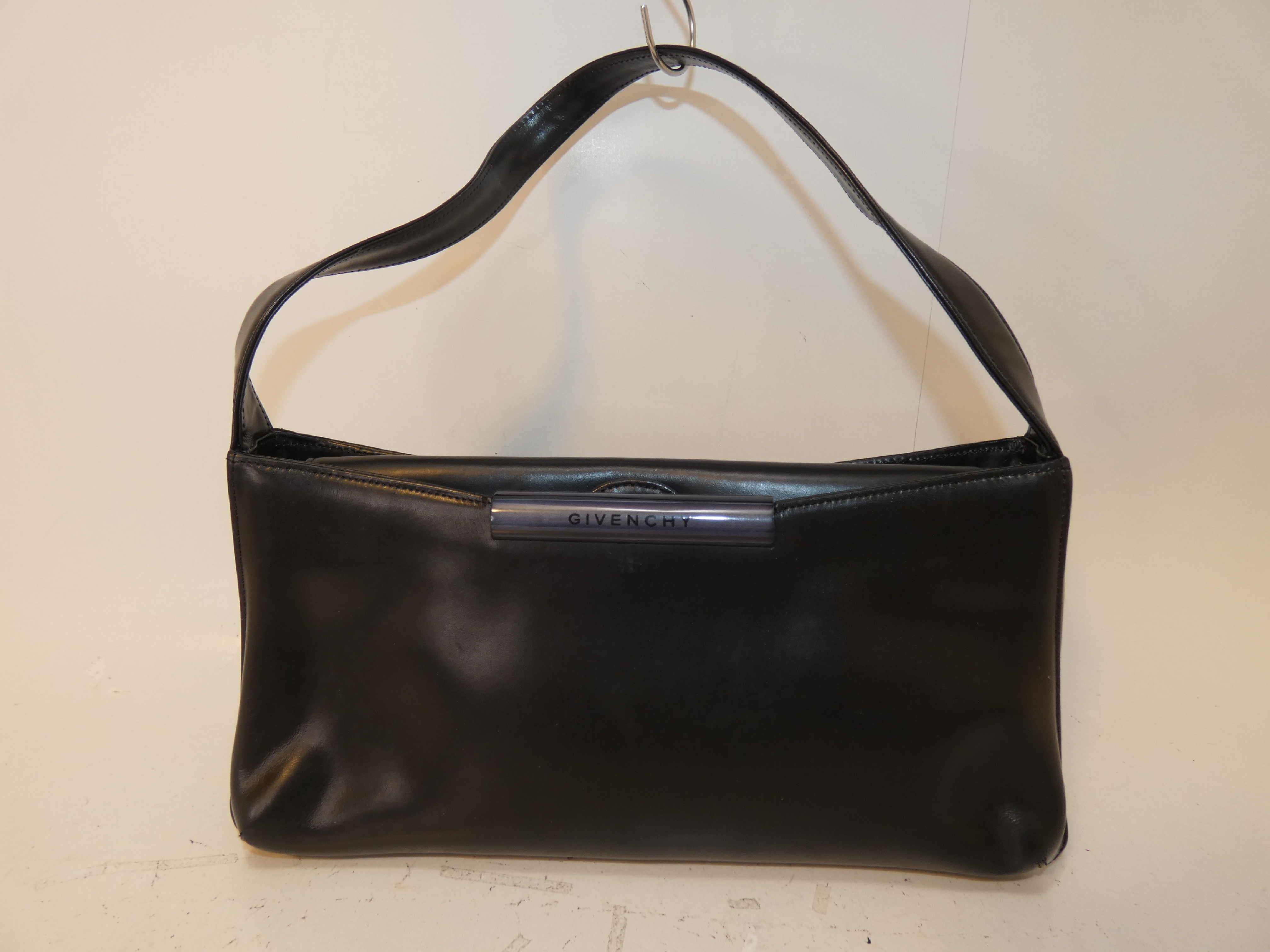 Leather Black One-Hand Handbag